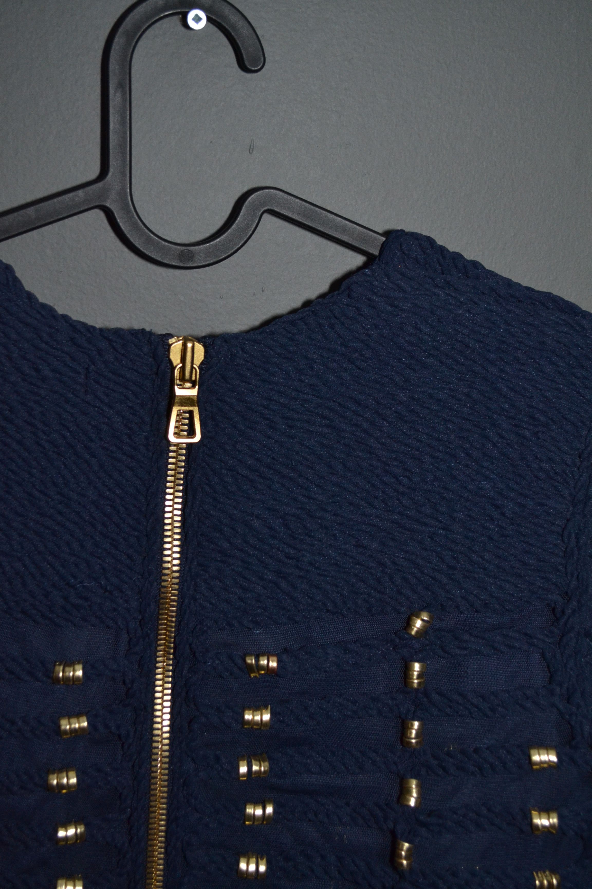 Balmain × H&M BALMAIN x H&M Blue Braided Embroidered Rope Blouse Top US 6 Size M / US 6-8 / IT 42-44 - 11 Thumbnail
