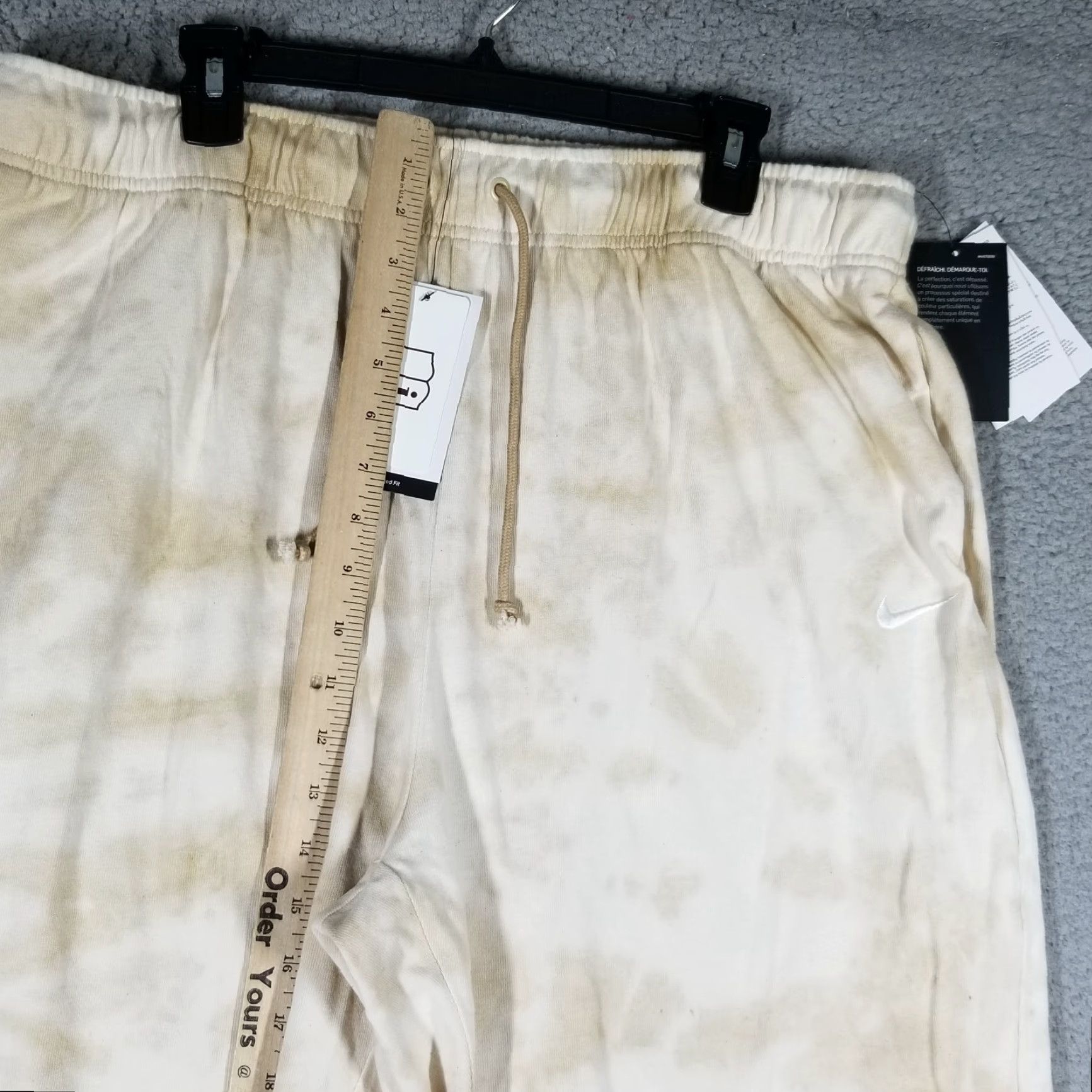 Nike Nike Women's Joggers 1X Tapered Tye Dye Sweatpants Activewear Casual Yellow Size 40" / US 18 - 7 Thumbnail
