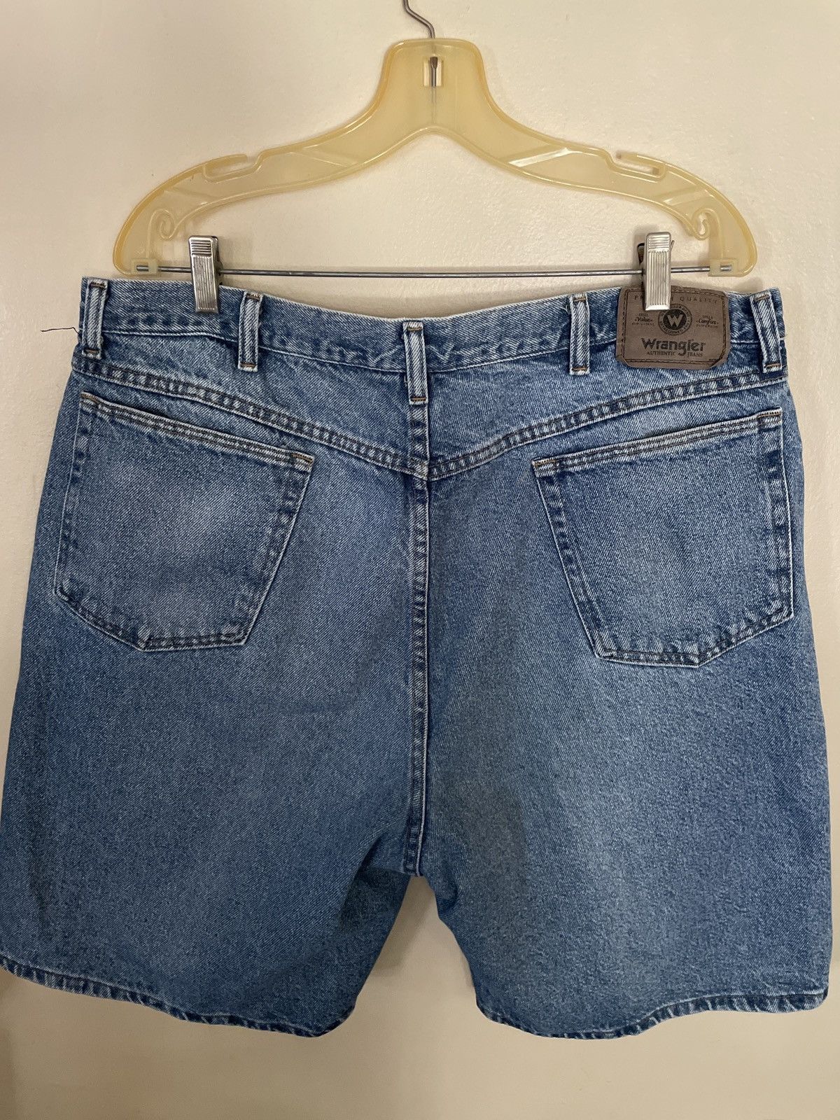 Vintage × Wrangler Wrangler Utility Jean Shorts Men’s Size 38 JORTS Blue Denim Size US 38 / EU 54 - 8 Thumbnail