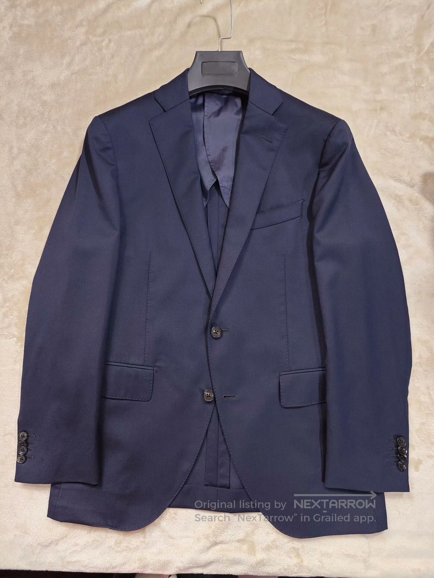 Japanese Brand Custom Italian Wool Blend Suit Jacket. Size US S / EU 44-46 / 1 - 5 Thumbnail