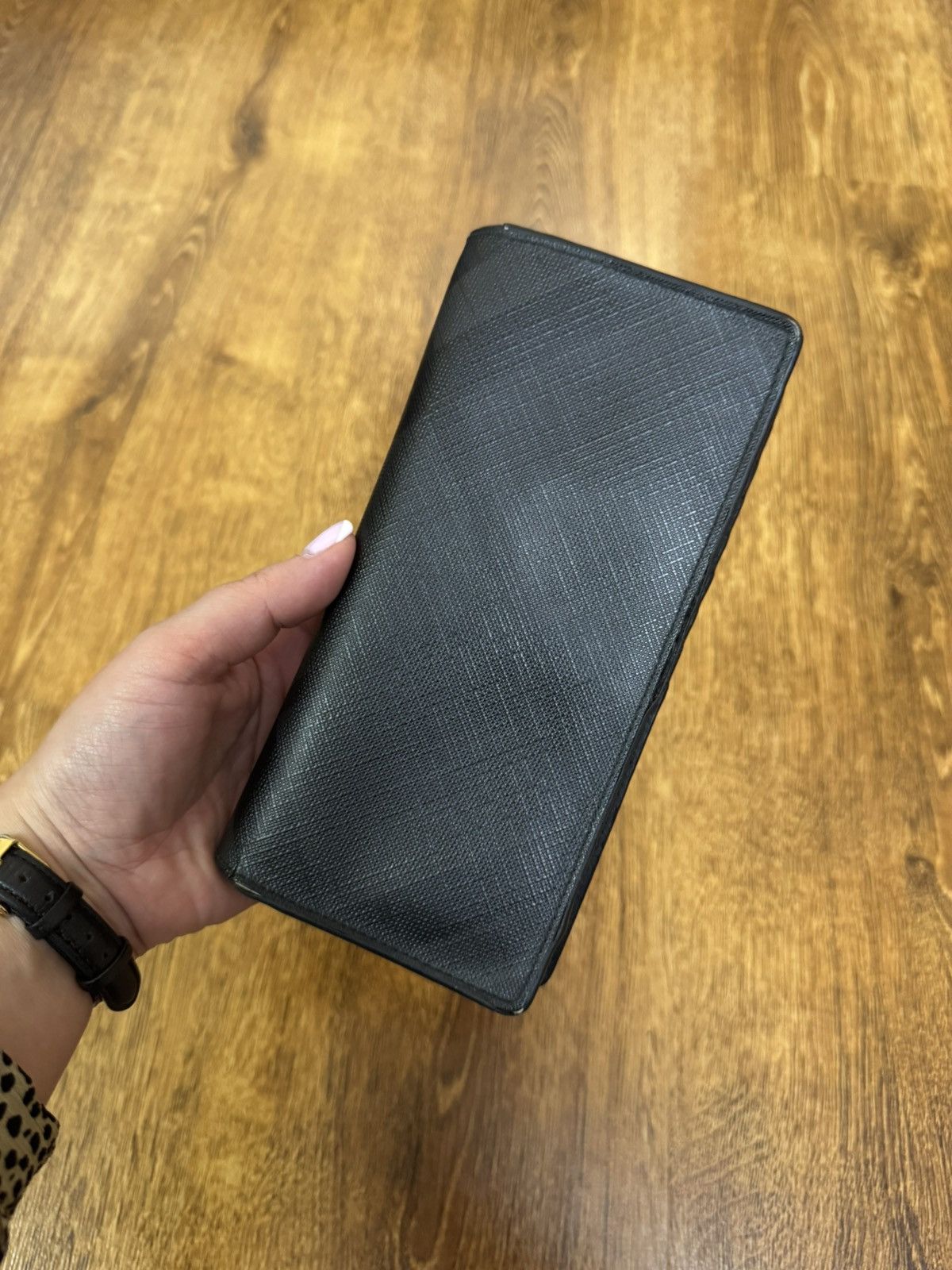 Burberry BURBERRY BIFOLD LEATHER BLACK-GRAY LARGE WALLET FULL SET Size ONE SIZE - 8 Thumbnail