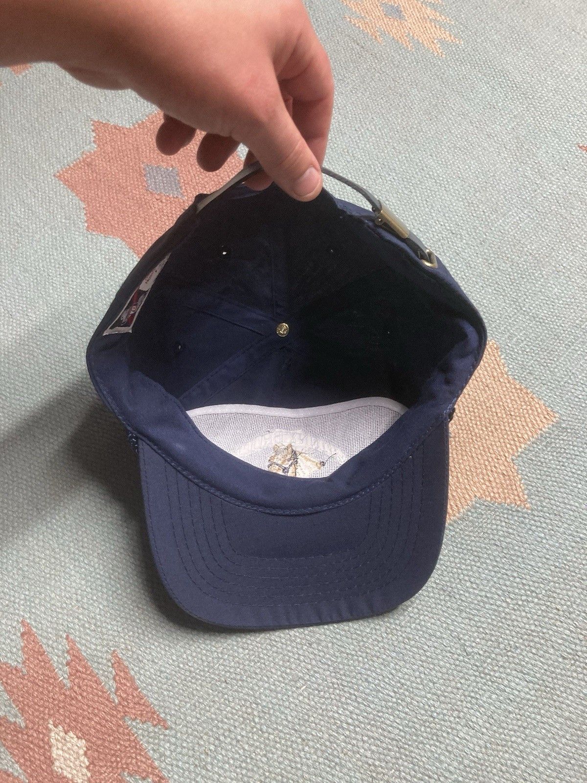 Vintage Vintage Strapback hat Sunnybrock Farm horse animal navy blue Size ONE SIZE - 5 Thumbnail
