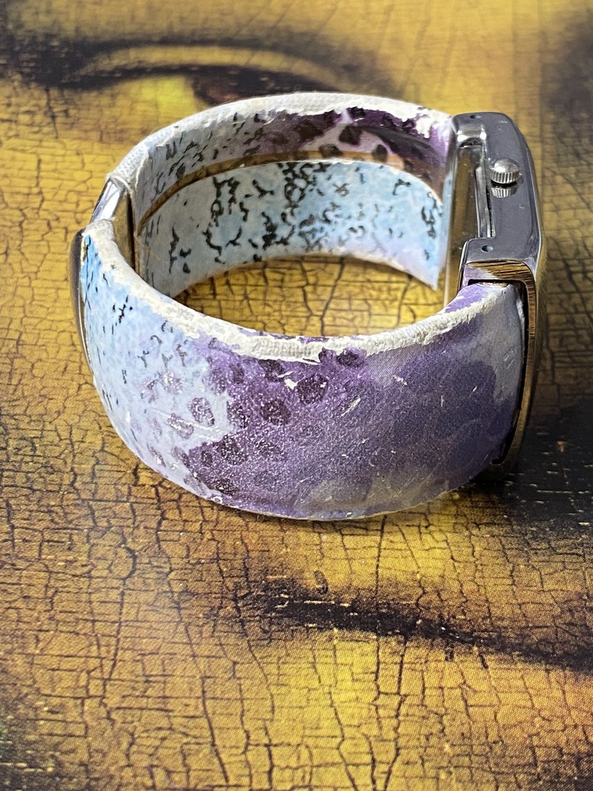 Japanese Brand × Jewelry × Vintage Art Watch Quartz Wide Bracelet Iridescent Size ONE SIZE - 5 Thumbnail