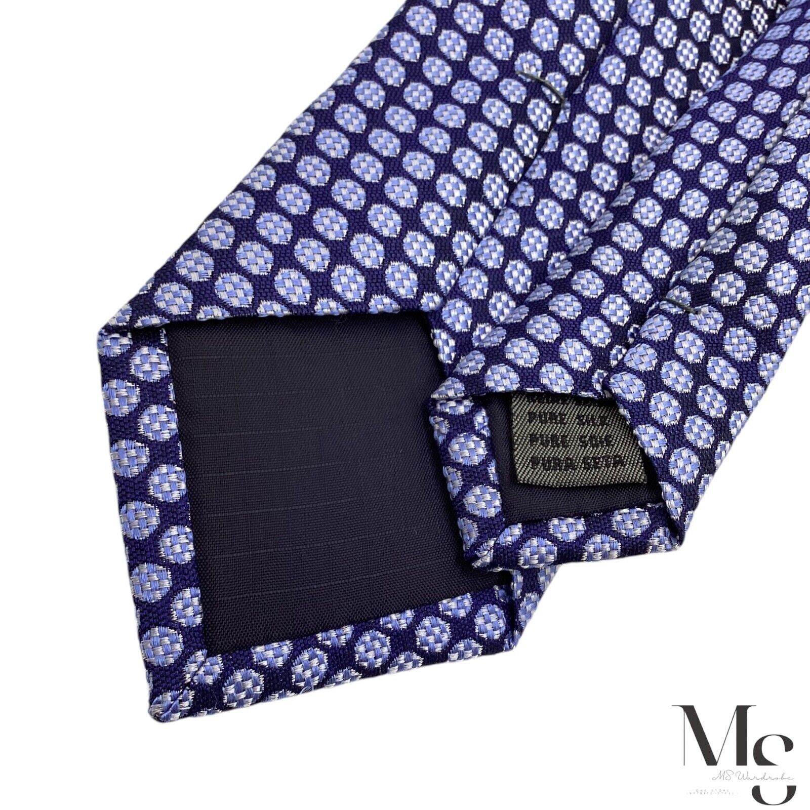 Other PAUL Blue Geometric Luxury Silk Tie W:2.5" EX COND Size ONE SIZE - 5 Thumbnail