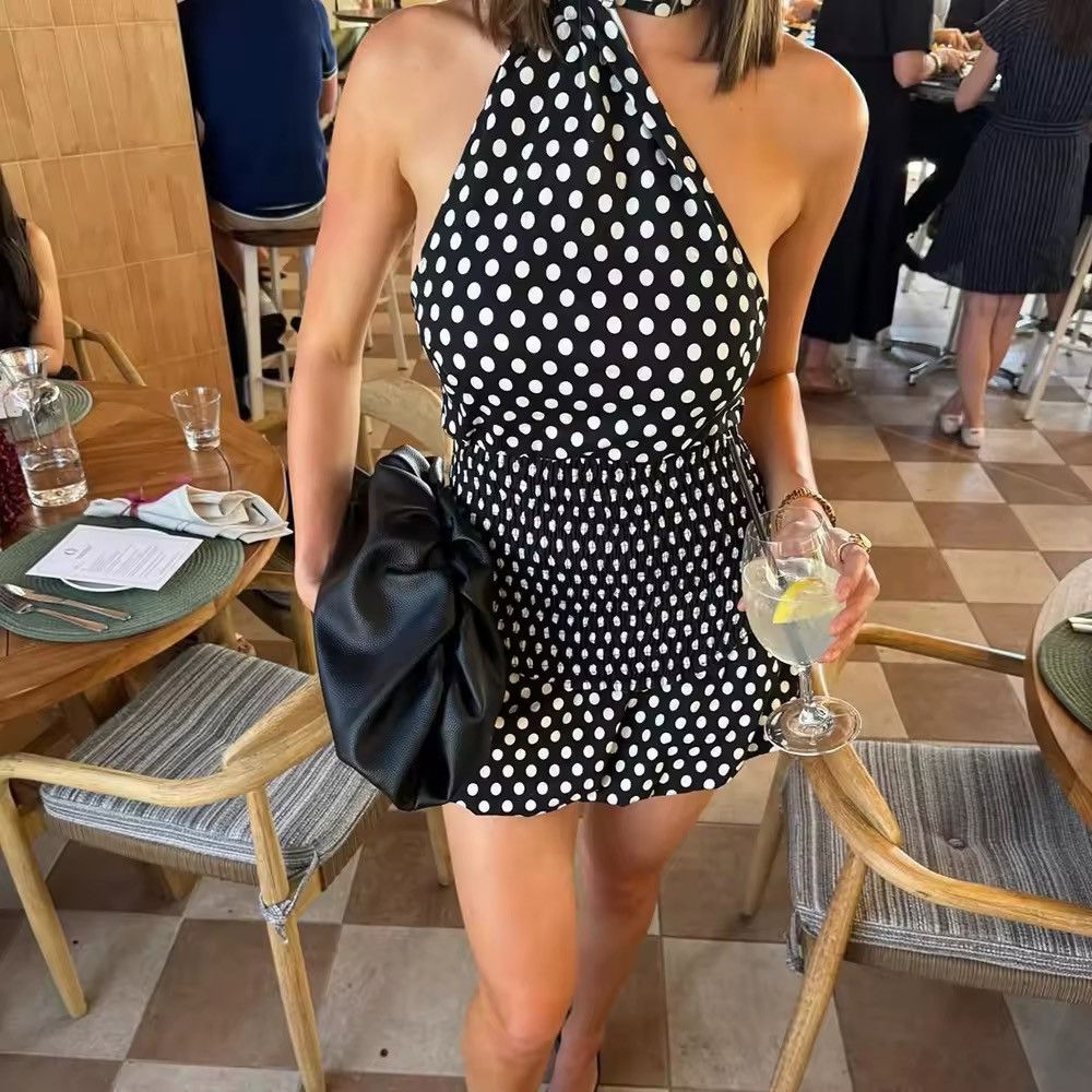 Other Retro Y2K Ruffle Vintage Polka Dot Two Piece Set Top Skirt Size S / US 4 / IT 40 - 13 Thumbnail