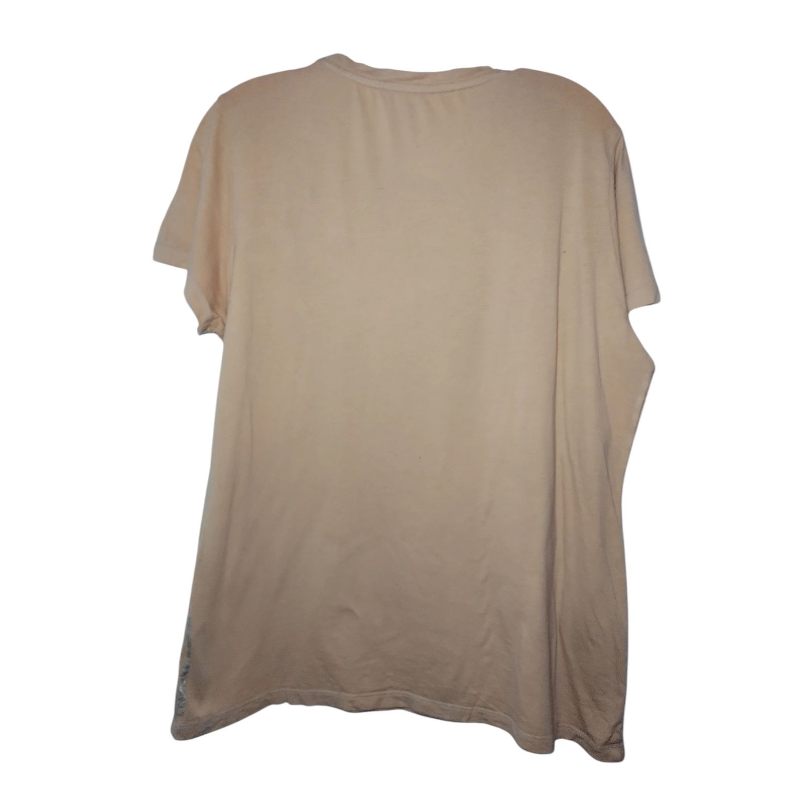 Calvin Klein Calvin Klein Womens Stretch Short Sleeve T-shirt Size XL Tan Size XL / US 12-14 / IT 48-50 - 7 Thumbnail
