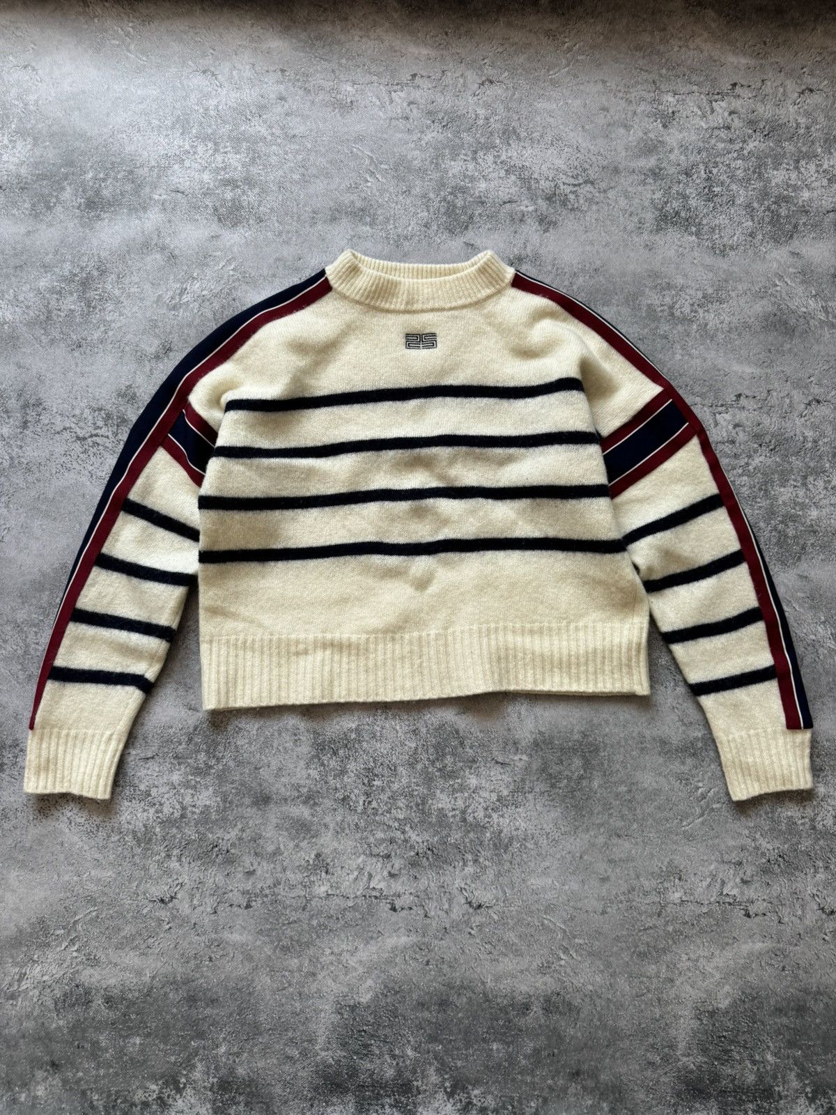 Sandro Sandro Paris Saylor Striped Sweater Wool Size M / US 6-8 / IT 42-44 - 2 Thumbnail