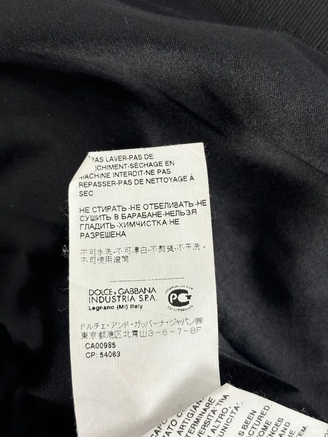 Dolce & Gabbana 2010s Dolce & Gabbana Black Leather Perfored Jacket Size M / US 6-8 / IT 42-44 - 11 Thumbnail