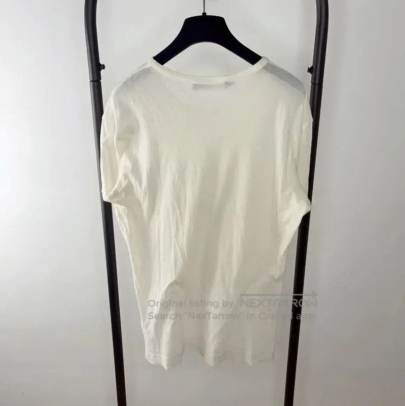 Moschino Moschino Men's Cream Graphic Cotton T-Shirt . Size US L / EU 52-54 / 3 - 2 Thumbnail