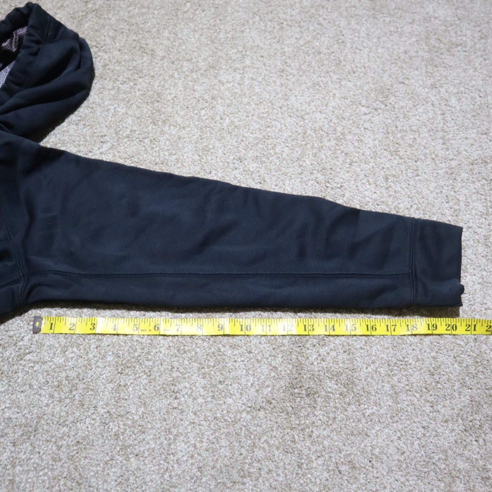 Logo 7 Russell Hoodie Full Zip Long Sleeve Black Logo Fleece Lined Sweater Mens L Large Size US L / EU 52-54 / 3 - 7 Thumbnail