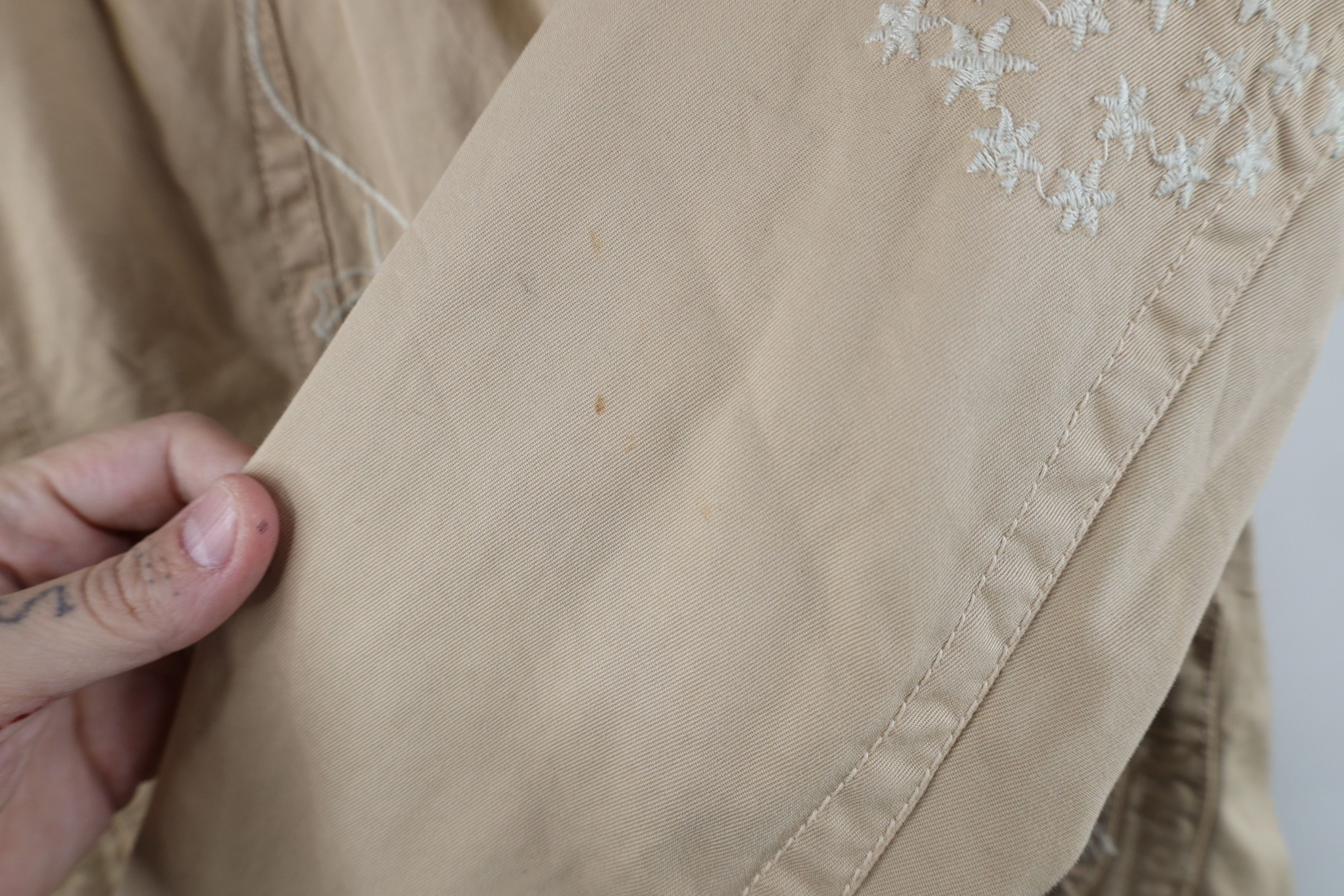 Johnny Was × Vintage Johnny Was Los Angeles Flower Blazer Jacket Beige Size M / US 6-8 / IT 42-44 - 4 Thumbnail