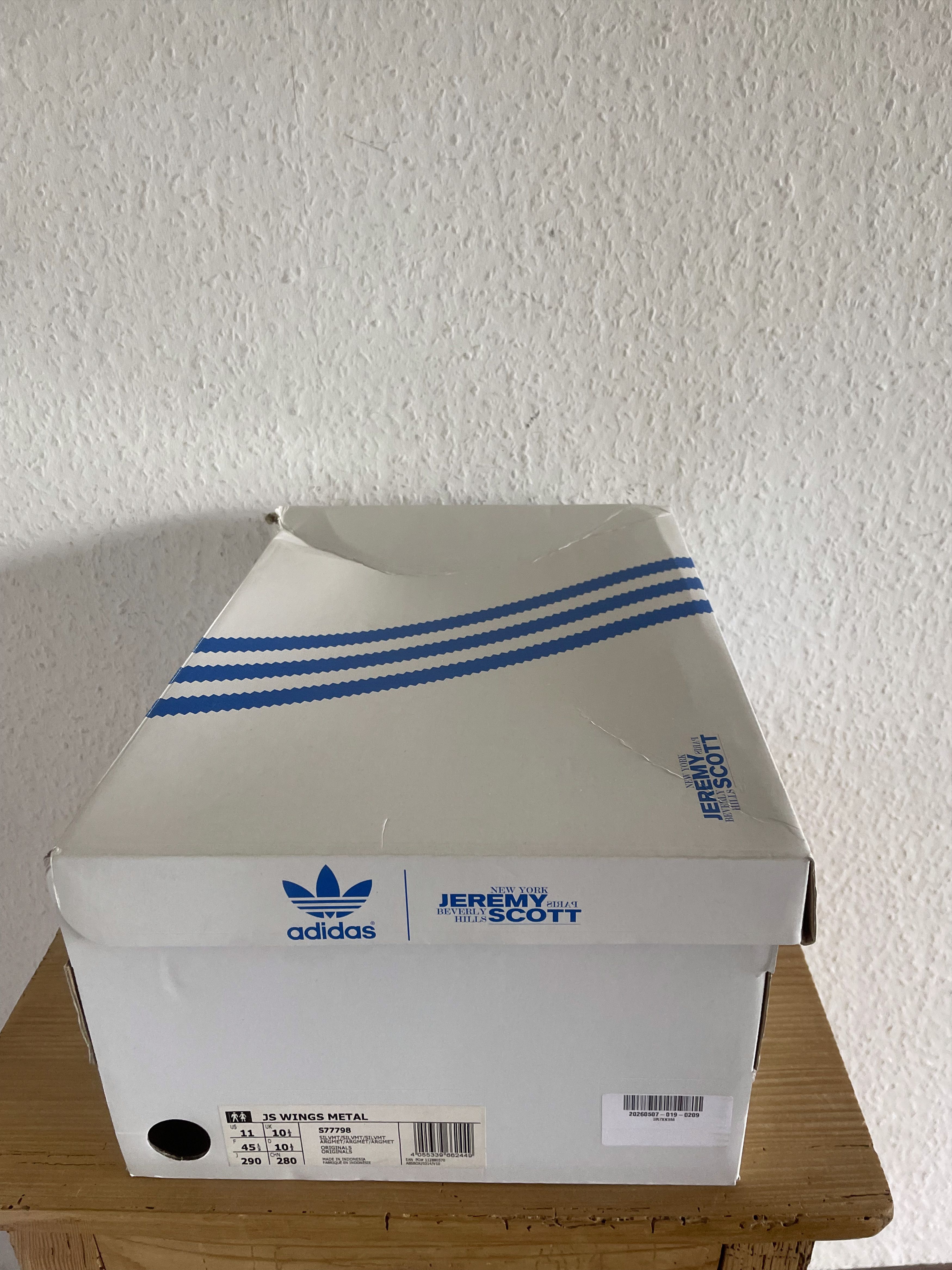 Adidas × Jeremy Scott Wings 1.0 Silver Metallic Size US 11 / EU 44 - 20 Thumbnail