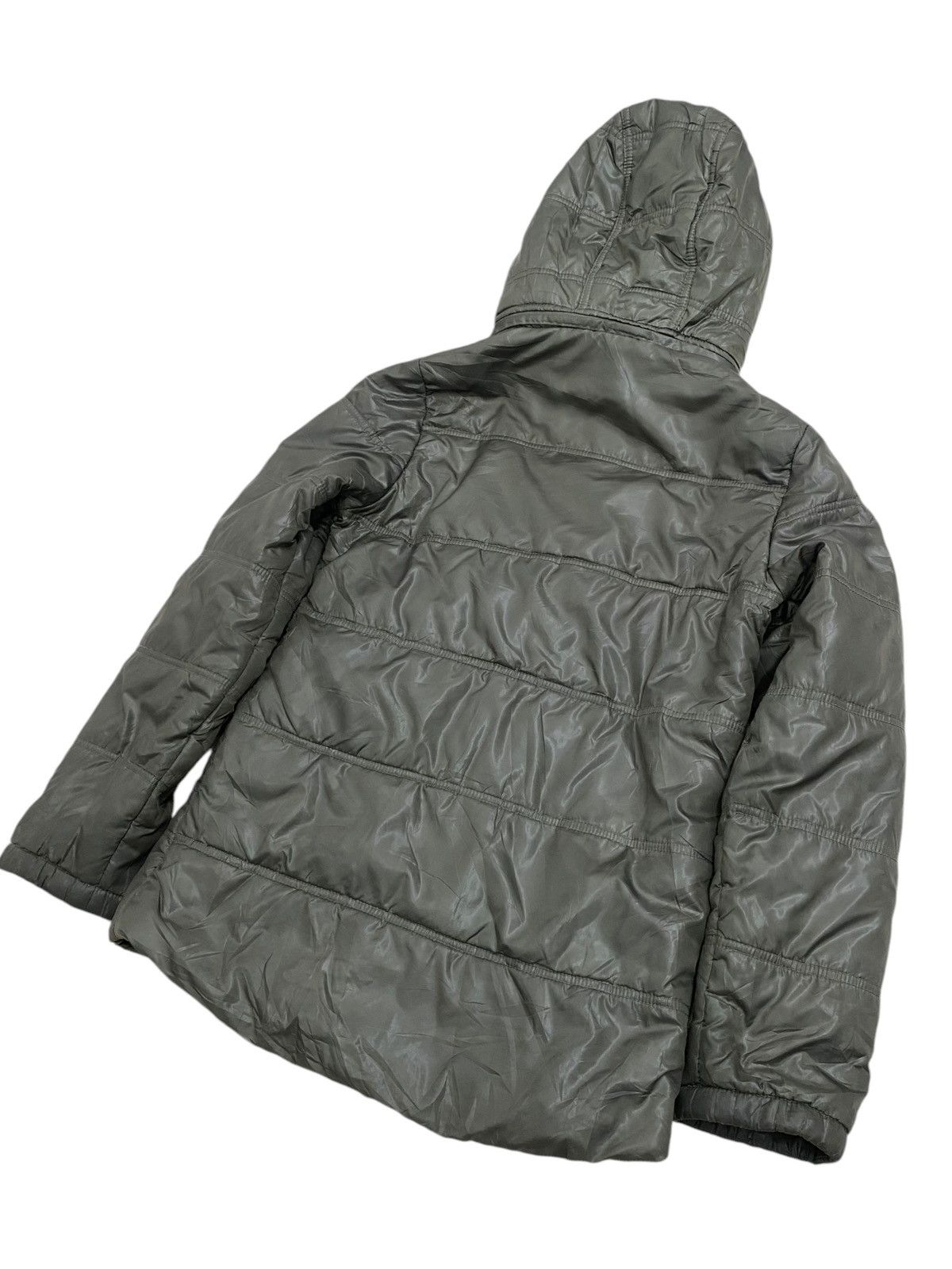 Yasuyuki Ishii Manics Light Fur Zipper Hoodie Puffle Winter Olive Green Size US S / EU 44-46 / 1 - 11 Thumbnail