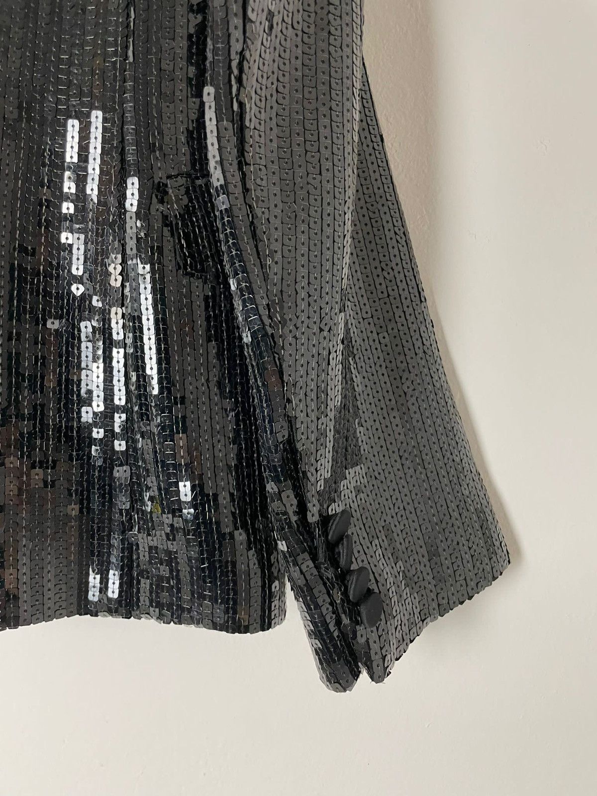 Hedi Slimane × Saint Laurent Paris SS13 - GRAIL - 10.000$ Daft Punk Sequined Le Smoking Blazer Size 44R - 17 Thumbnail