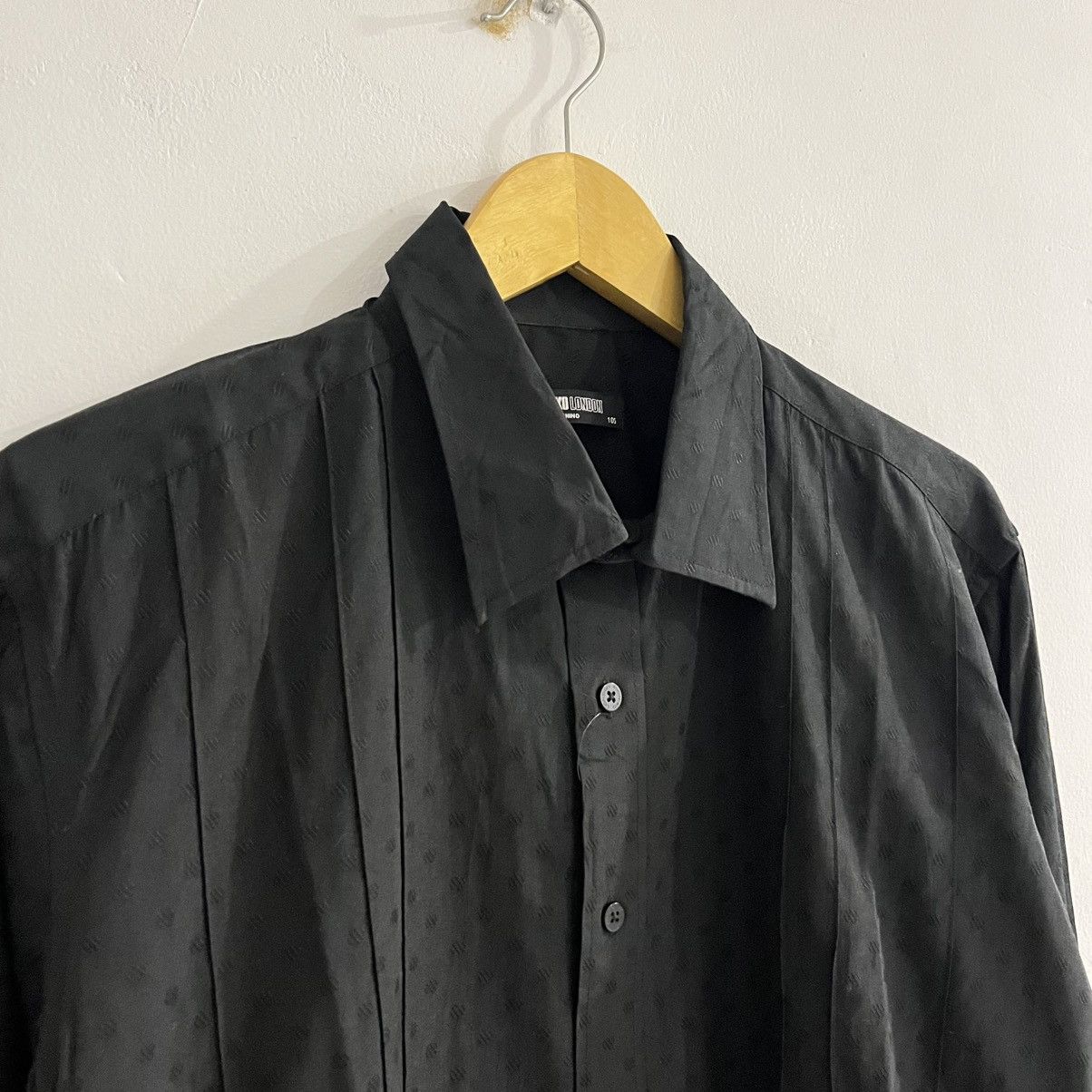 Michiko Koshino London Michiko Koshino London Black On Black Detail Button Up Size US L / EU 52-54 / 3 - 3 Thumbnail