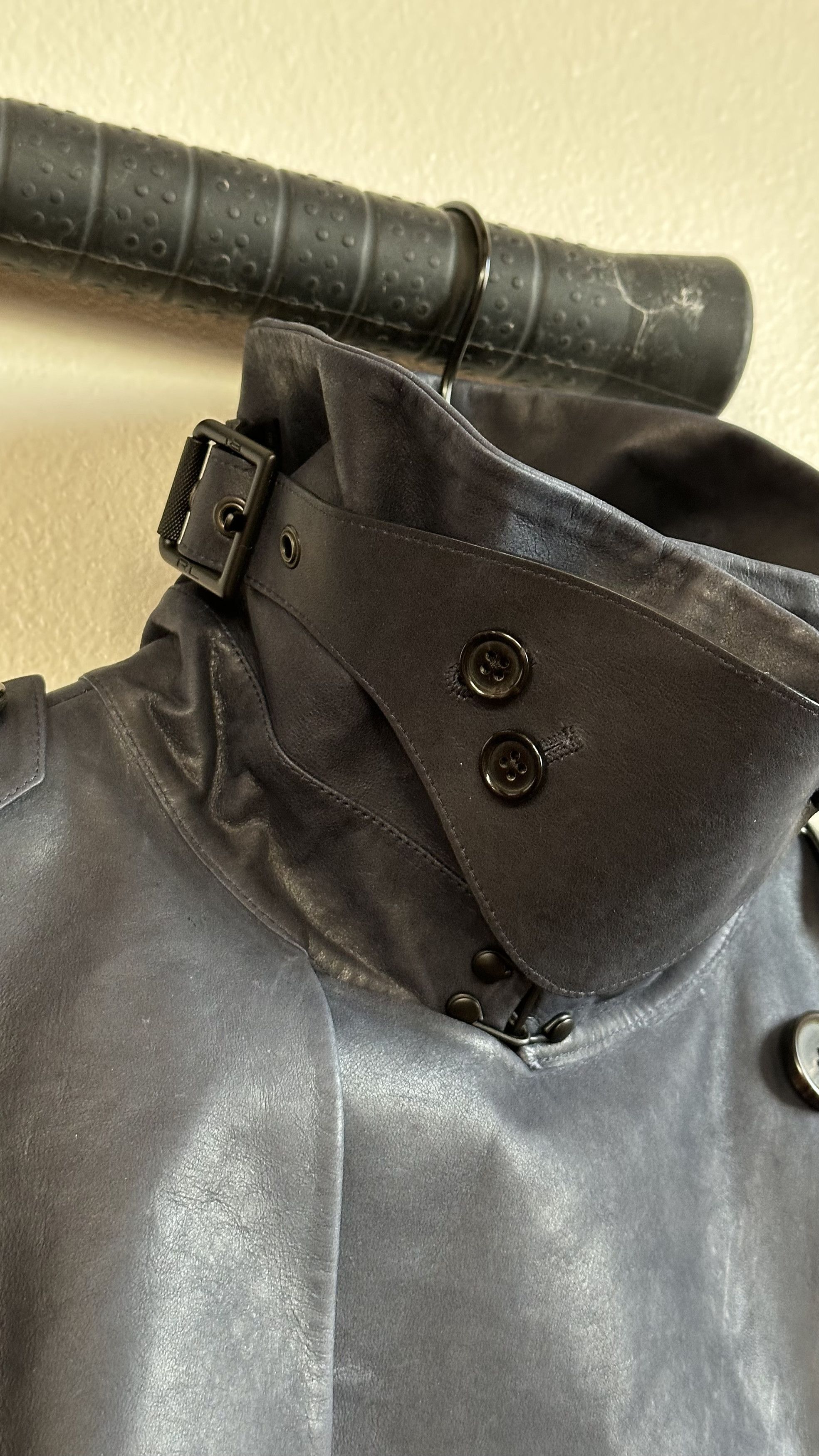 Ralph Lauren RL Black Label Lambskin Trench Italy SP15 Purple Era Size US S / EU 44-46 / 1 - 5 Thumbnail