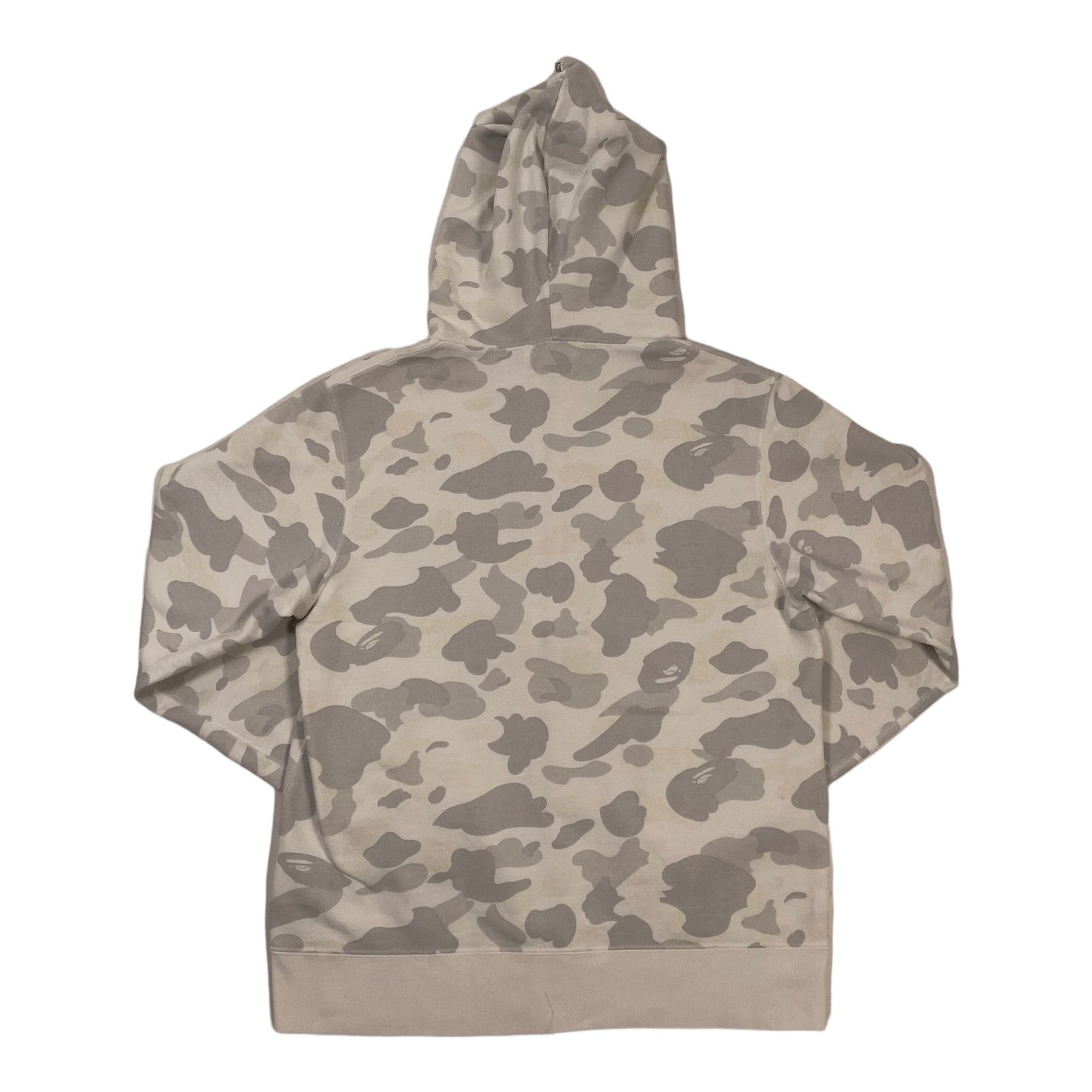 image of Bape Logo Glow In The Dark Zip Hooded Sweatshirt, Men's (Size XL)