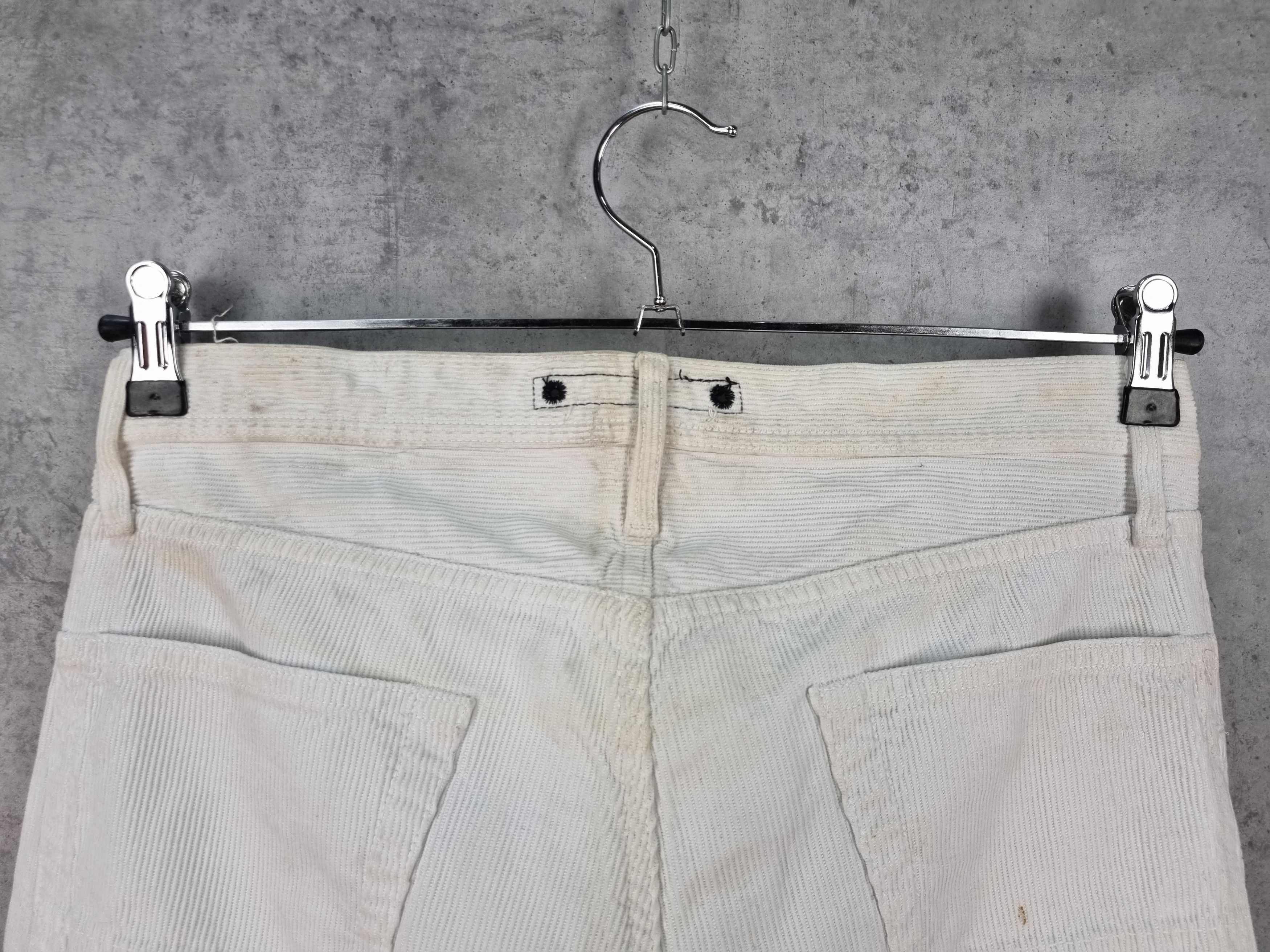 Stone Island × Vintage Dirty Corduroy Stone Island White Slim Fit Pants Size US 31 - 3 Thumbnail