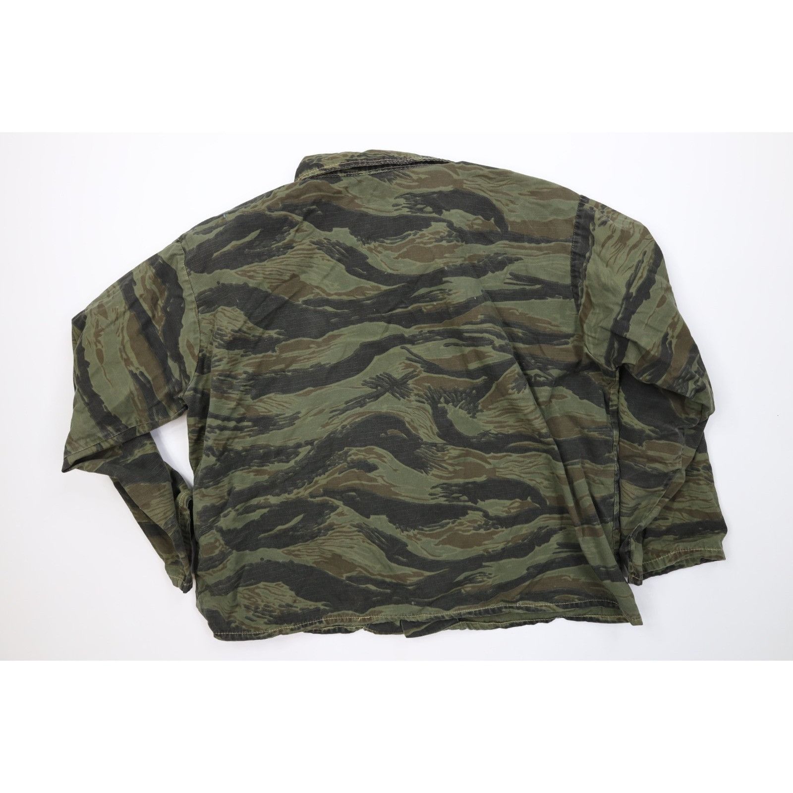 Vintage Vinateg 70s 2 Piece Ripstop Tiger Stripe Camouflage Suit Size US XL / EU 56 / 4 - 5 Thumbnail