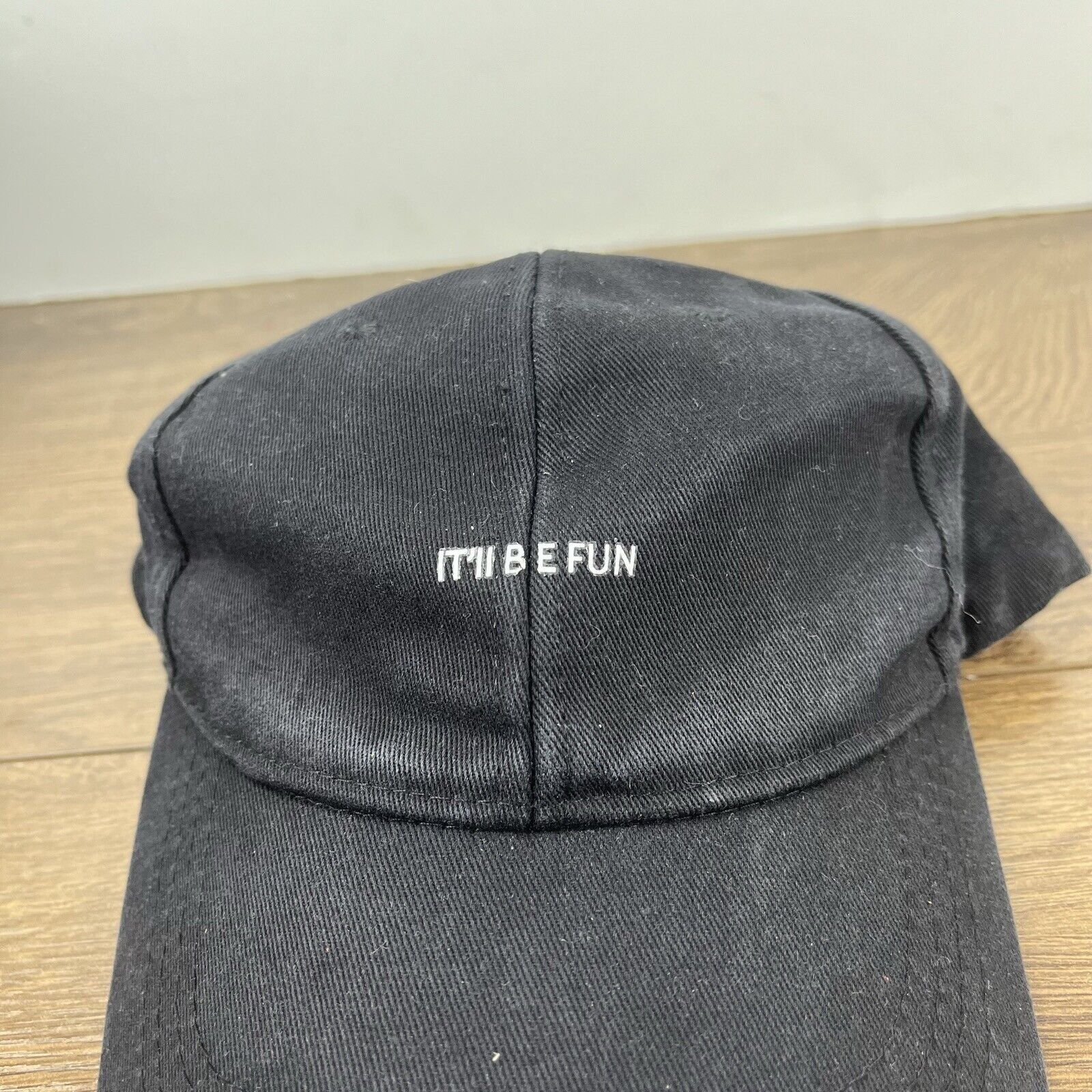 Other It'll Be Fun Hat Black Cap Hat Adjustable Hat Black Adult Ha Size ONE SIZE - 8 Thumbnail