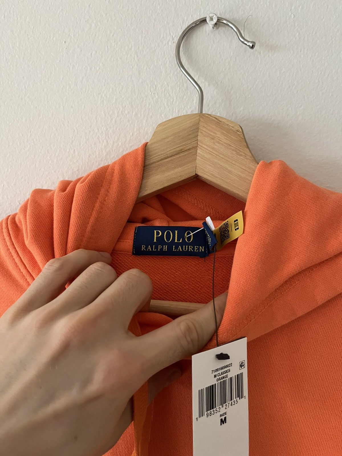 Polo Ralph Lauren Polo Ralph Lauren Hoodie Orange White size M Size US M / EU 48-50 / 2 - 2 Thumbnail