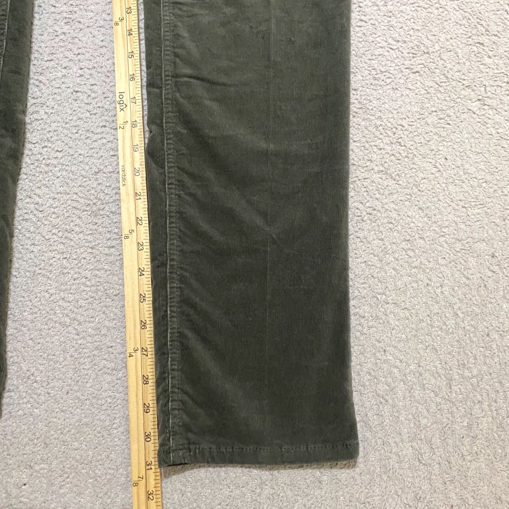 Vintage Chicos Jeans Green Corduroy Straight High Rise 12 Regular Women's NWT Jeans Boys Girls Mens Size 34" / US 12 / IT 48 - 6 Thumbnail