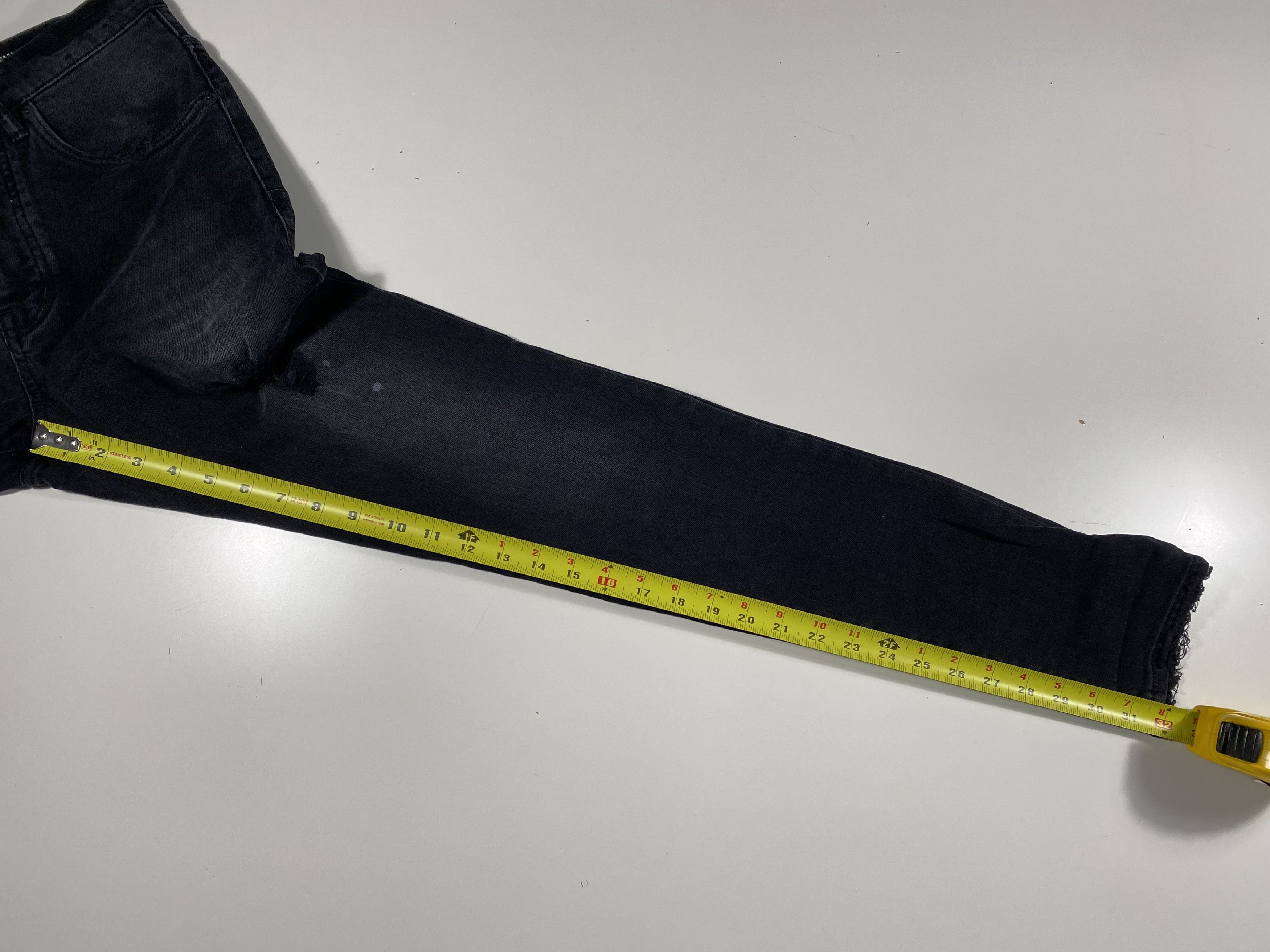 Purple Brand Purple Brand P002-29 Slim Black Blowout Repair Jeans 29x32 Size US 29 - 11 Thumbnail