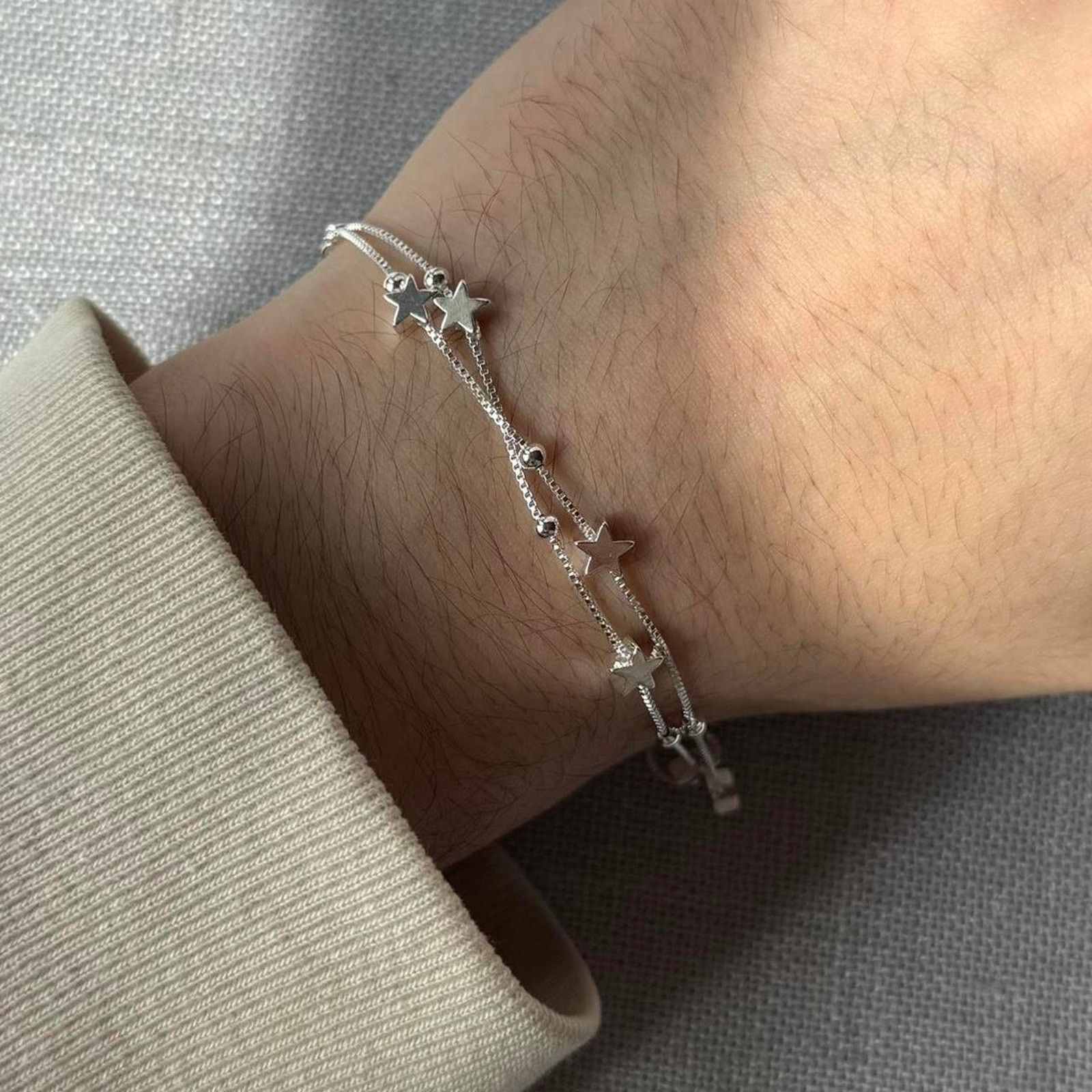 Other Cute silver y2k charm bracelet MENS2 Size ONE SIZE - 3 Thumbnail