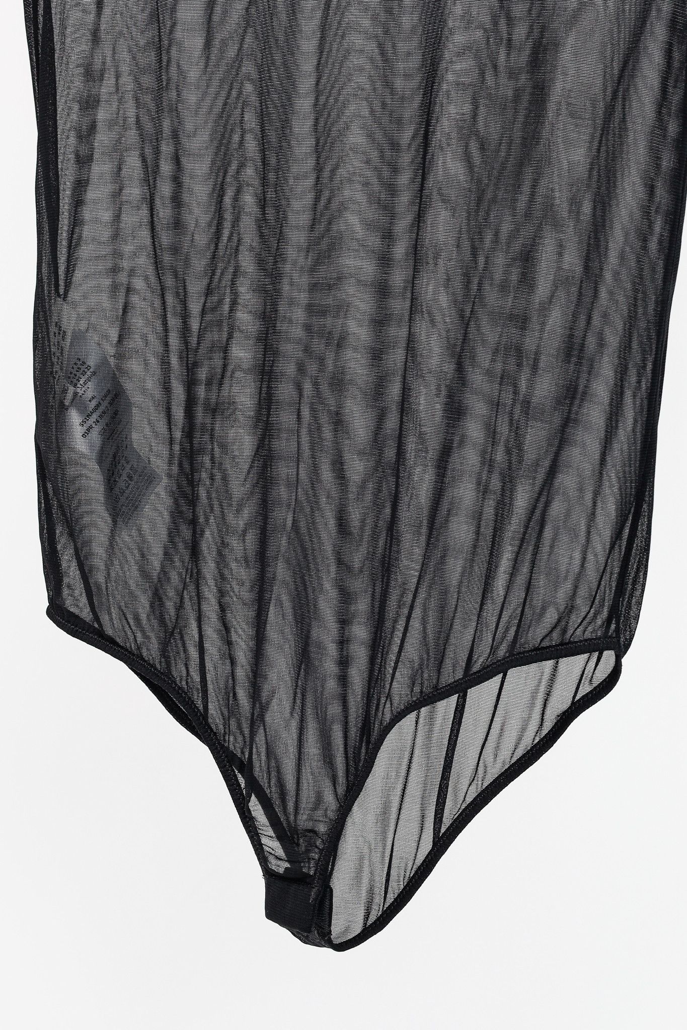 Maison Margiela Maison Margiela Black Sheer Mesh Mock-Neck Bodysuit Size XS / US 0-2 / IT 36-38 - 6 Thumbnail