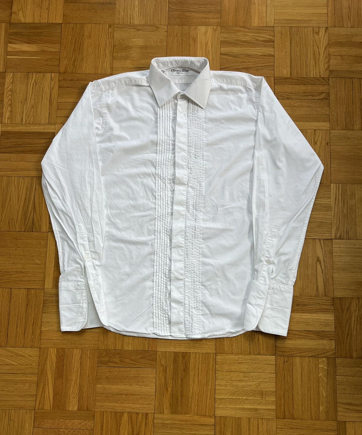 Dior Shirt Christian Dior Monsieur cuffs white rare Size US XL / EU 56 / 4 - 1 Thumbnail