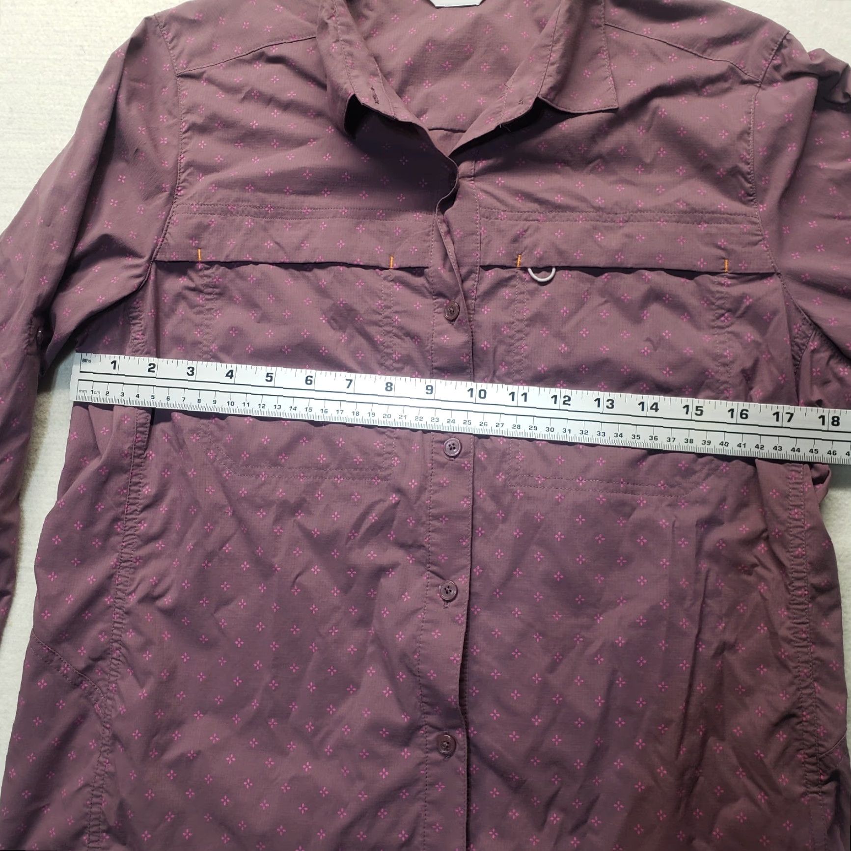 Orvis Orvis Shirt Men M Purple Short Sleeve Button-Up 100% Cotton Plaid/Checks Pocketed Button-Down Collar Size US M / EU 48-50 / 2 - 4 Thumbnail