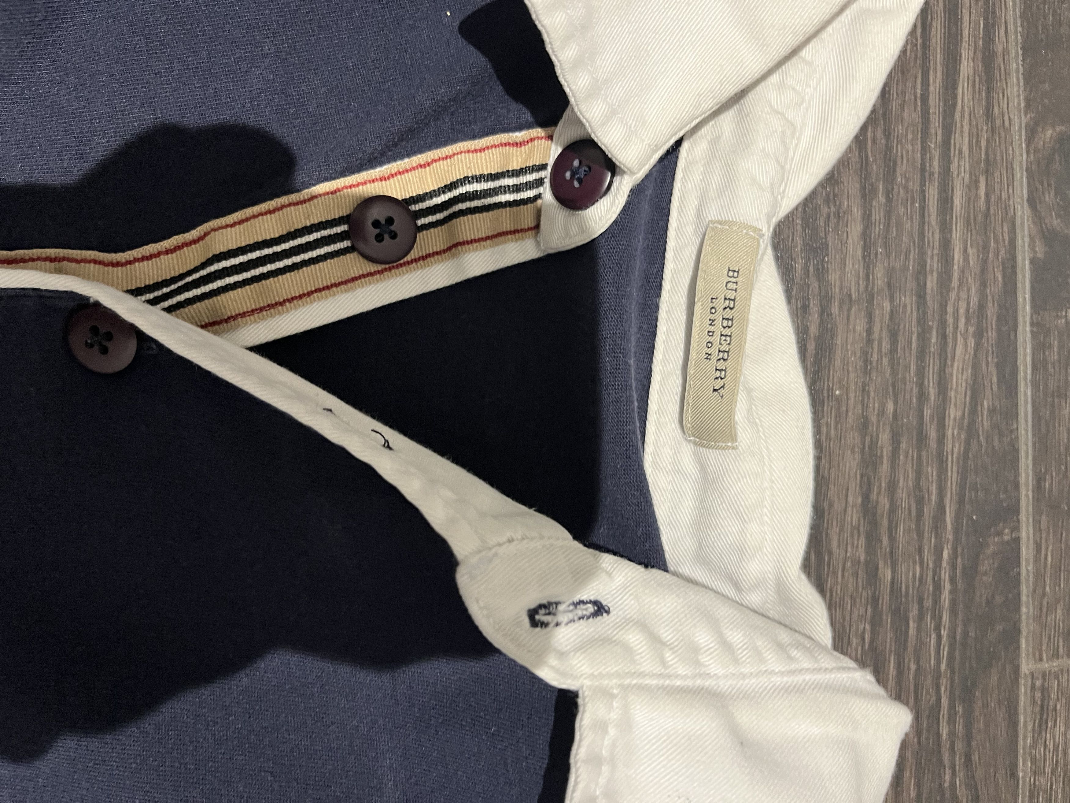 Burberry Burberry London Polo Navy Size US M / EU 48-50 / 2 - 2 Thumbnail