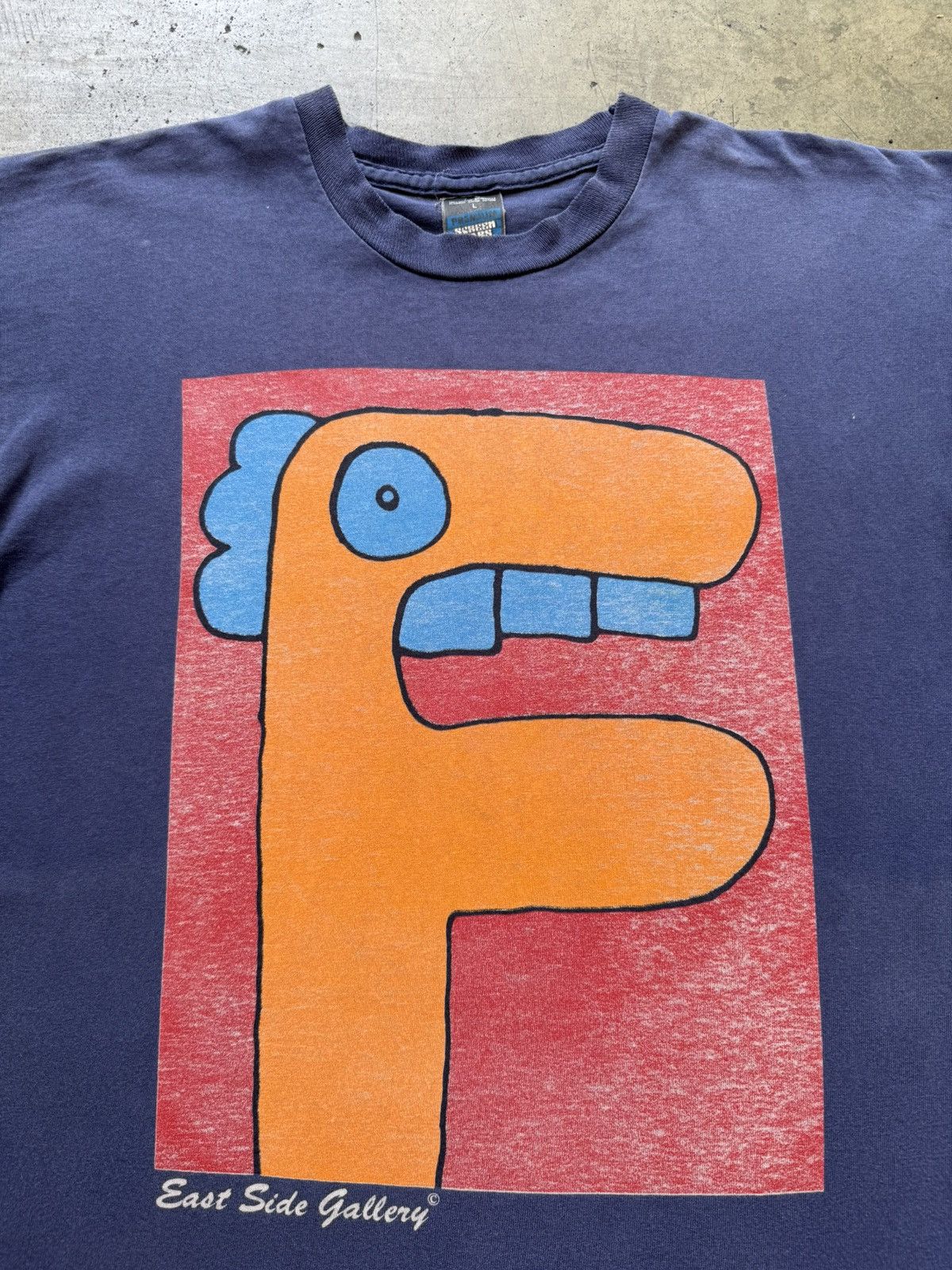 Vintage VTG ‘90s Thierry Noir Art Tee Shirt East Side Gallery Haring Size US L / EU 52-54 / 3 - 3 Thumbnail
