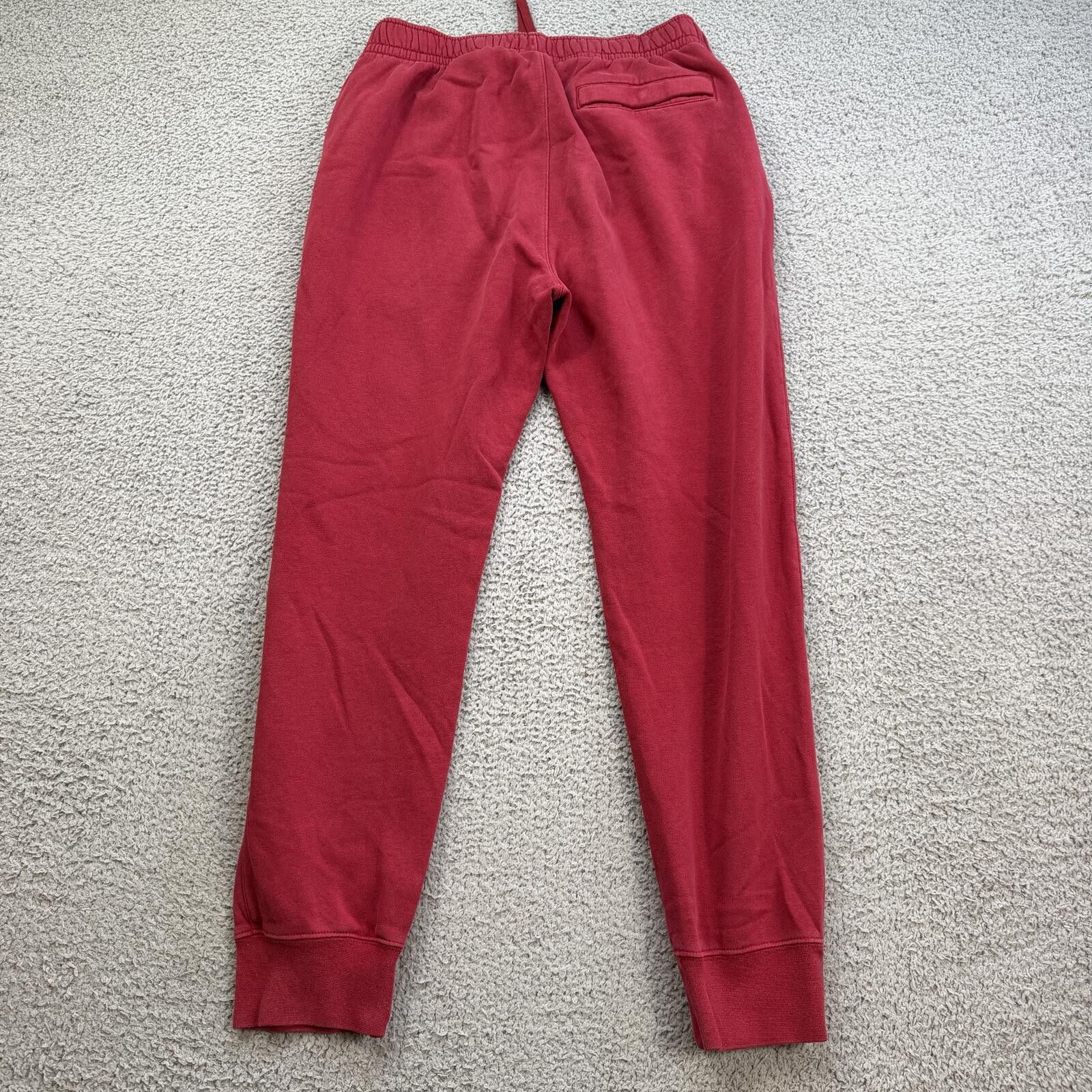 Nike Nike Red Fleece Jogger Sweatpants L Swoosh Lounge Pants Size US 32 / EU 48 - 2 Thumbnail