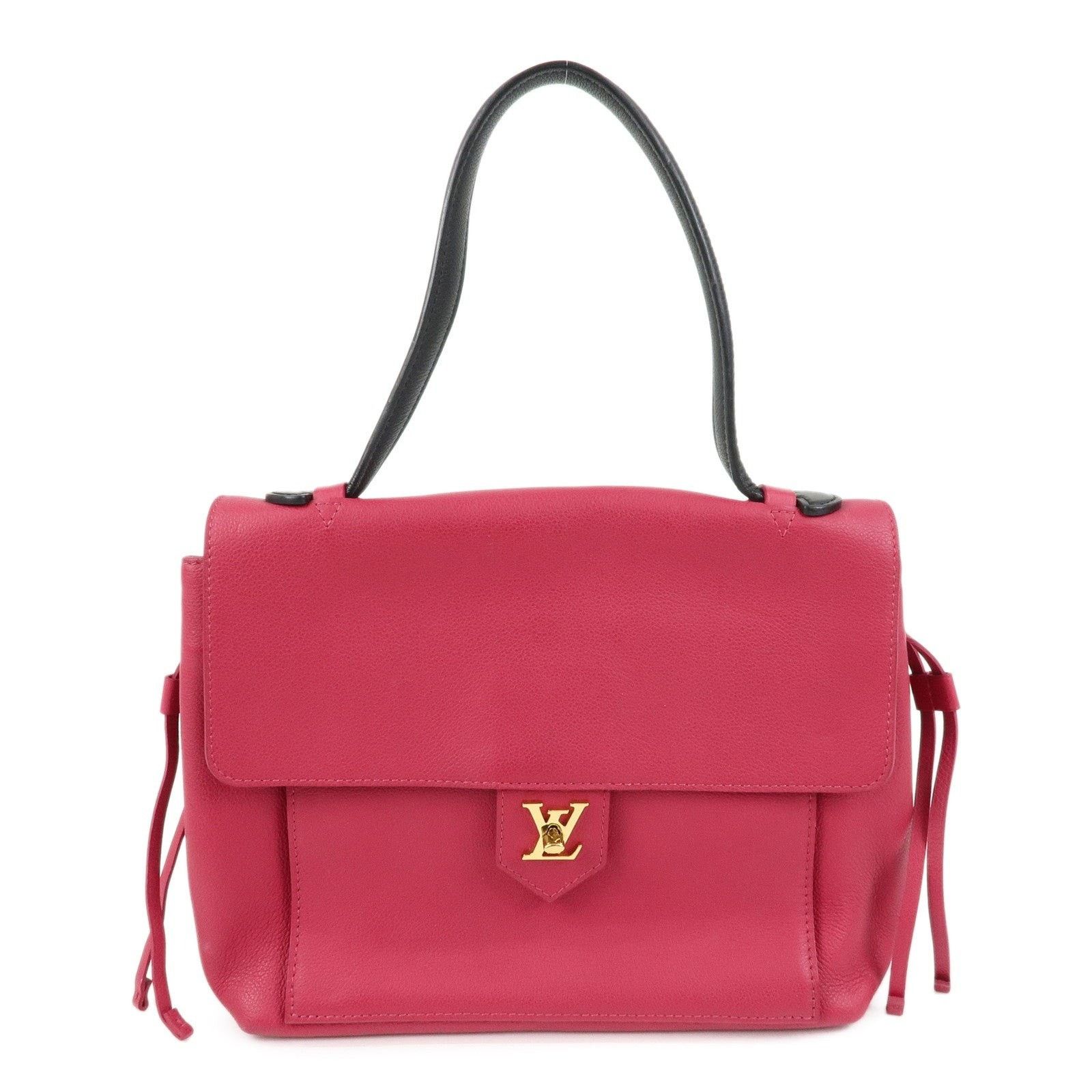 Louis Vuitton Louis Vuitton Lockme PM Leather Shoulder Bag Pink Size ONE SIZE - 1 Thumbnail