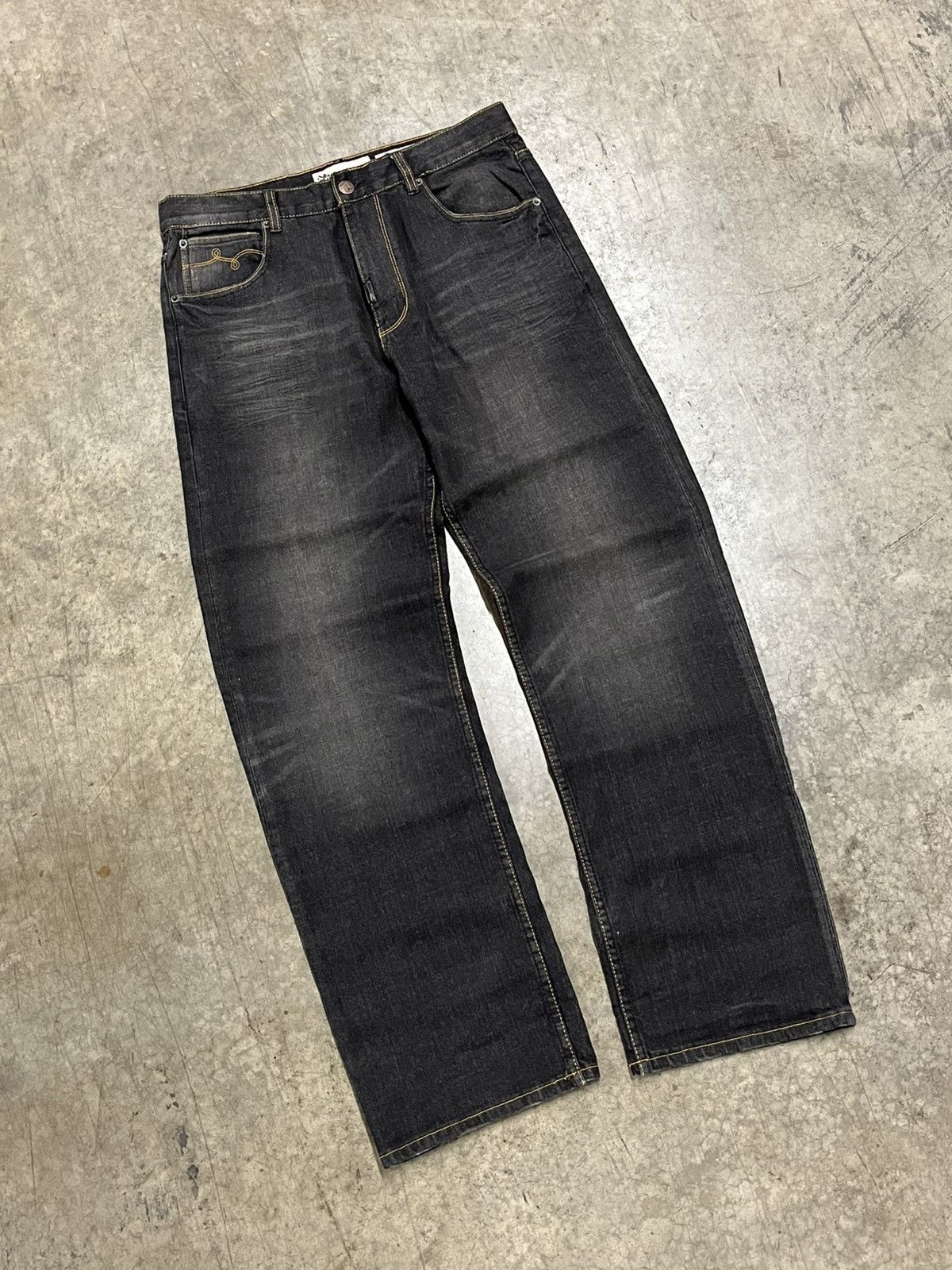Southpole × Vintage Y2K baggy fit southpole style denim wide leg opium grunge Size US 34 / EU 50 - 2 Thumbnail