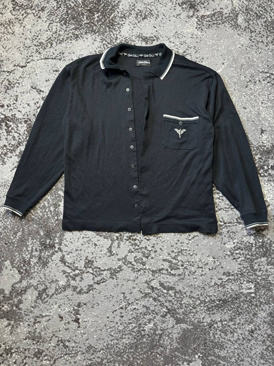Carlo Colucci × Vintage Vintage Carlo Colucci Sport Knitted Cardigan Pocket Logo Size US S / EU 44-46 / 1 - 1 Thumbnail