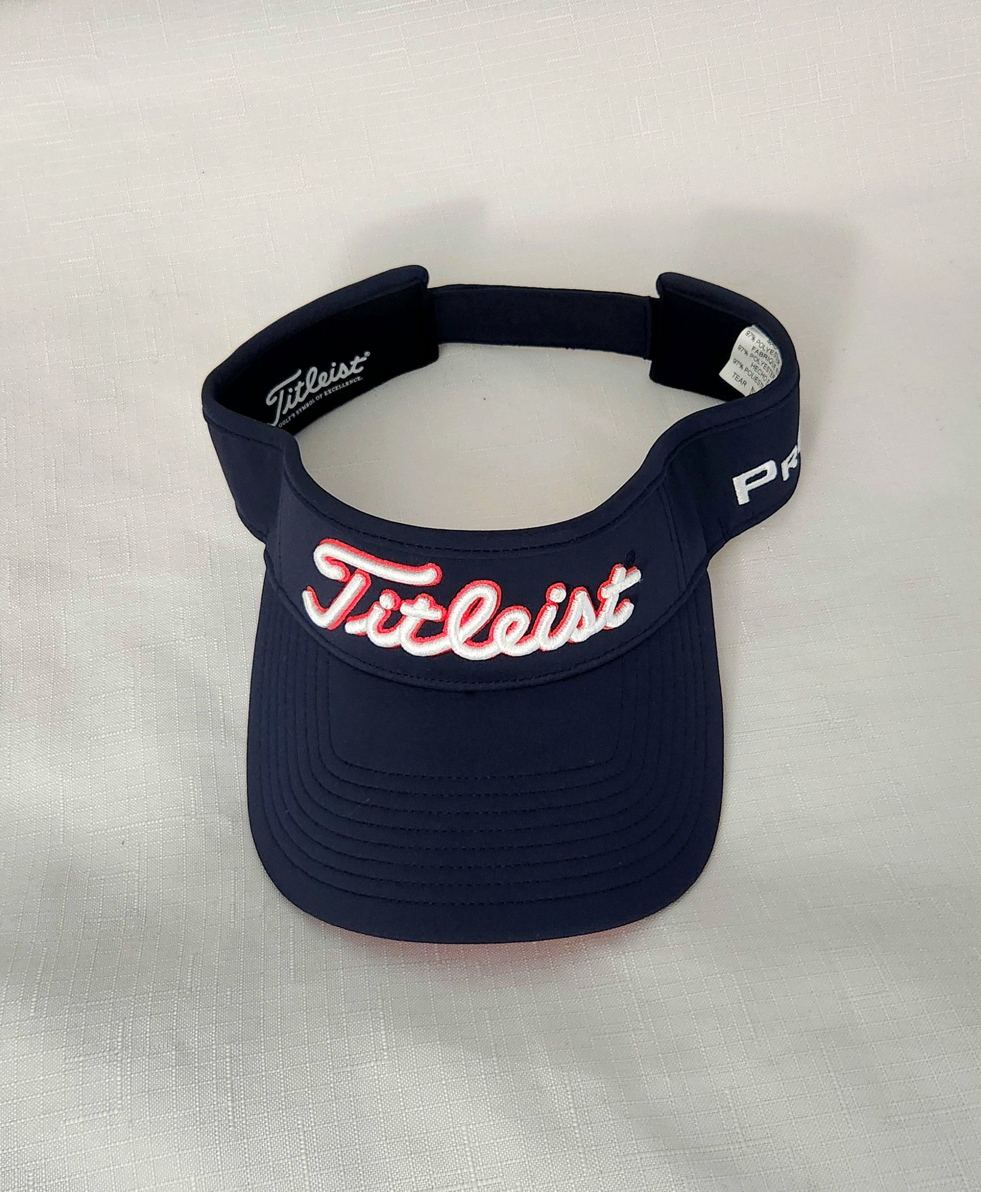 Titleist Titleist Visor Adult Unisex Men Hook & Loop Strapback Hat Size ONE SIZE - 2 Thumbnail