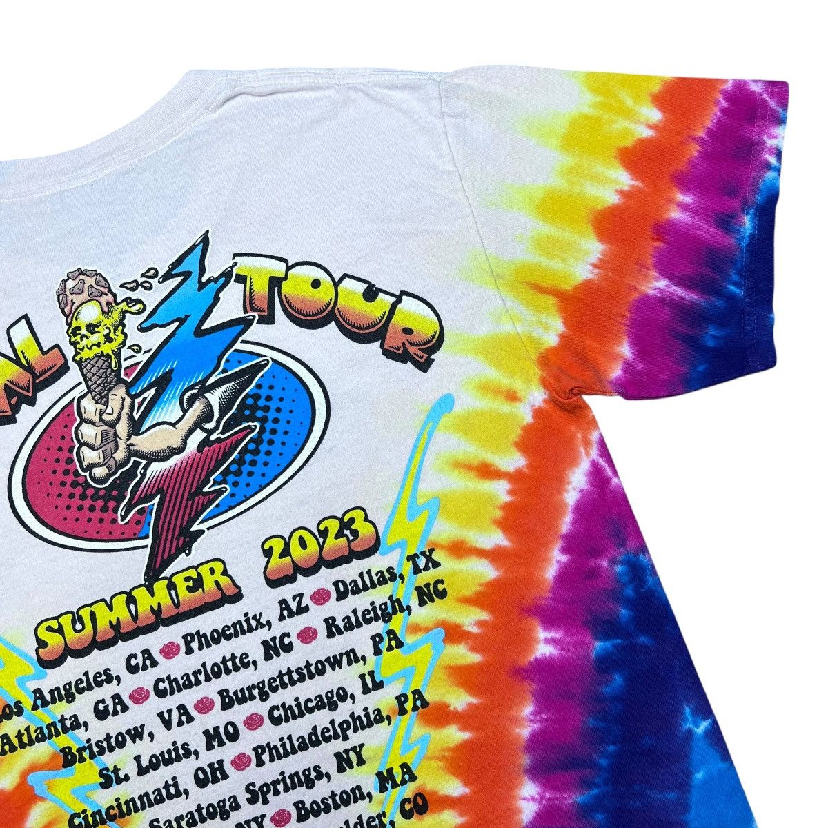 Band Tees × Grateful Dead × Vintage 2023 Dead And Company Final Summer Tour Tie Dye Band T-Shirt Size US S / EU 44-46 / 1 - 8 Thumbnail