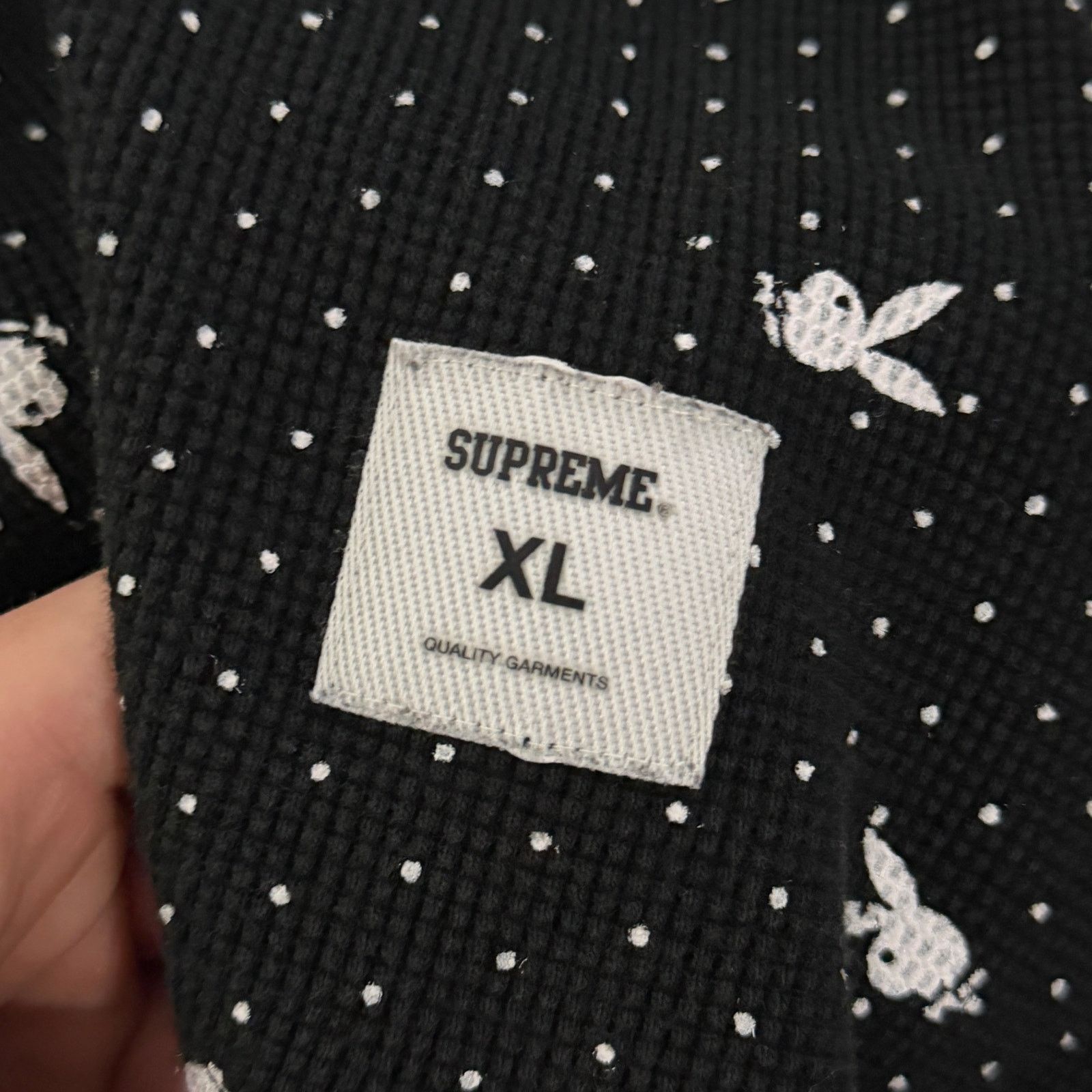 Supreme Supreme Playboy Waffle Thermal Longsleeve Size US XL / EU 56 / 4 - 4 Thumbnail