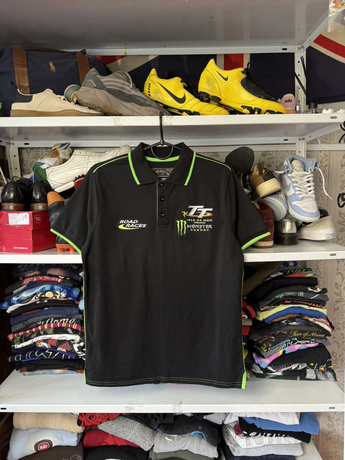 Vintage Vintage Polo Monster Energy Isle of Man TT Moto Racing USA Size US L / EU 52-54 / 3 - 1 Thumbnail