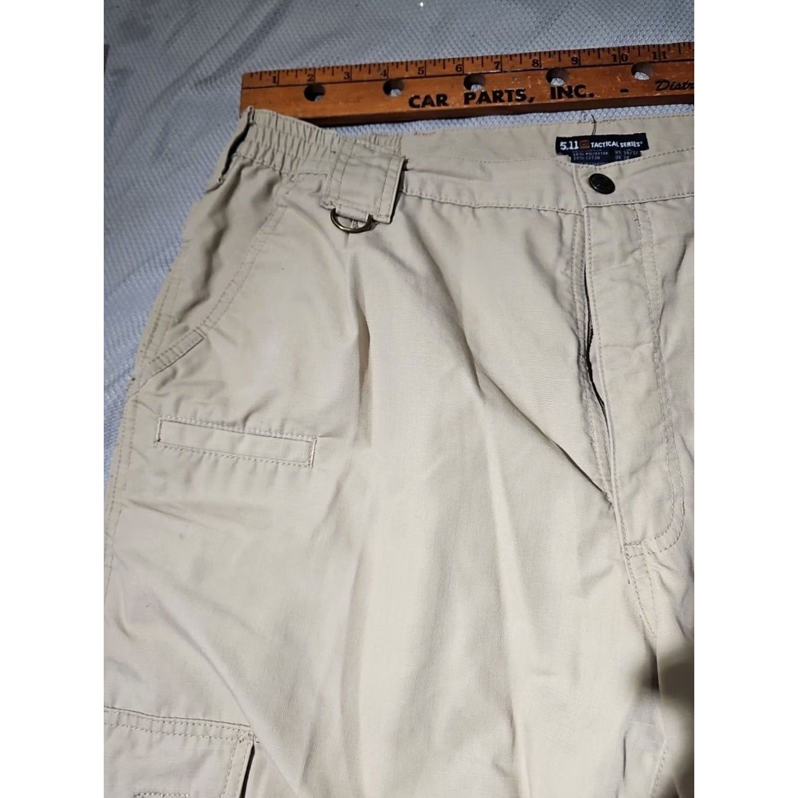 Vintage 511 Tactical Pants Mens 38x32 Beige Taclite Pro Ripstop Cargo Pocket Straight Size US 38 / EU 54 - 3 Thumbnail