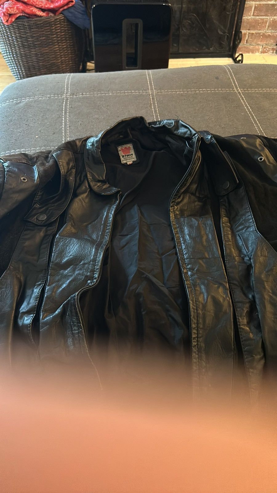 Vintage Vintage 80’s leather and suede French leather Le Fauve. Size US L / EU 52-54 / 3 - 4 Thumbnail