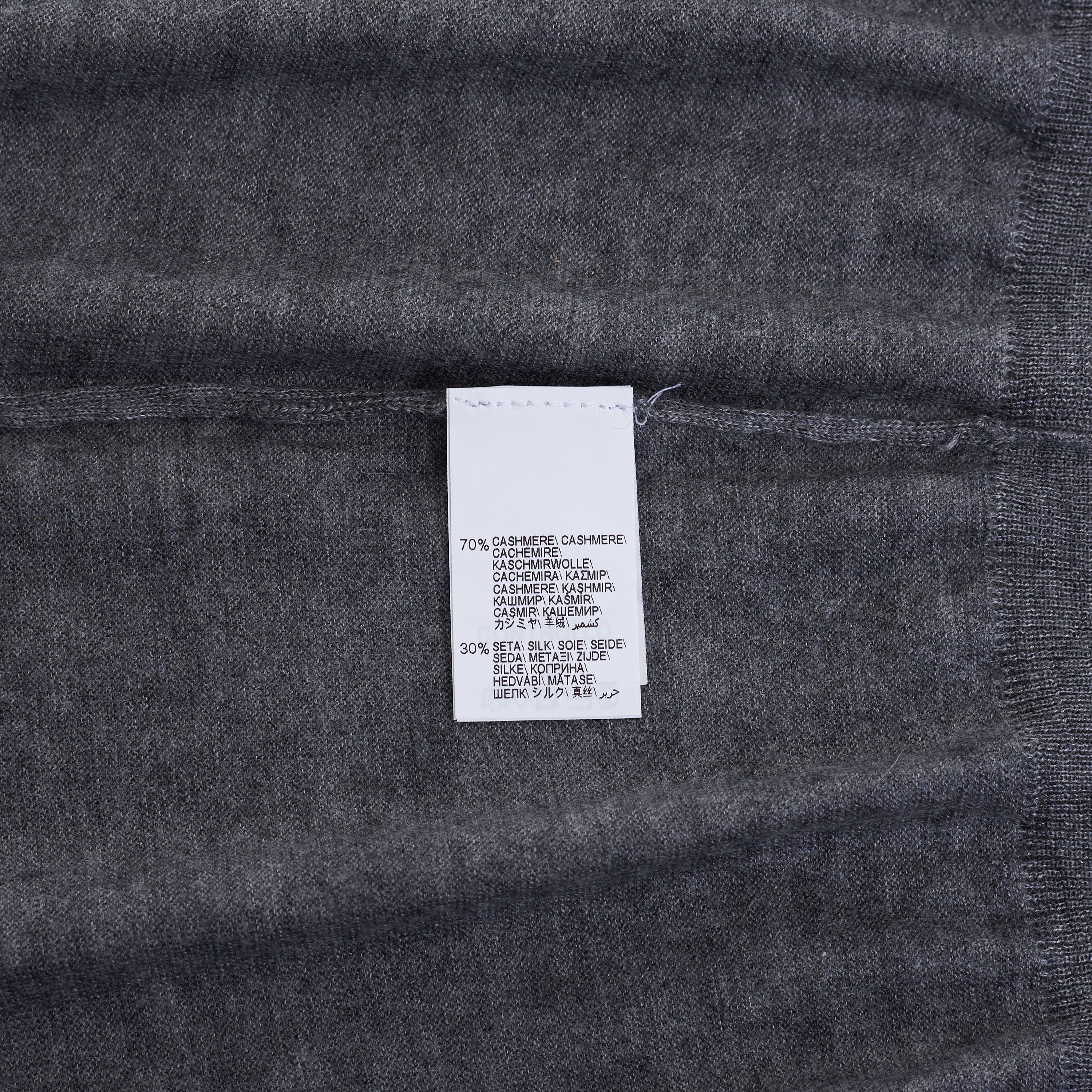 Brunello Cucinelli Dark Gray Full Zip Up Sweater - Lightweight Cashmere & Silk Size US M / EU 48-50 / 2 - 10 Thumbnail