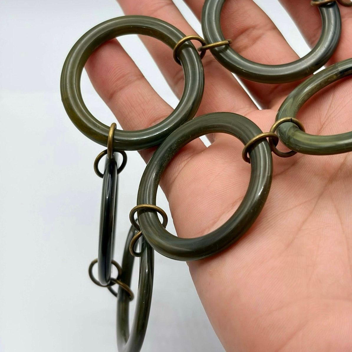 Other Y2K Green & Gold Ring Belt Size ONE SIZE - 2 Thumbnail