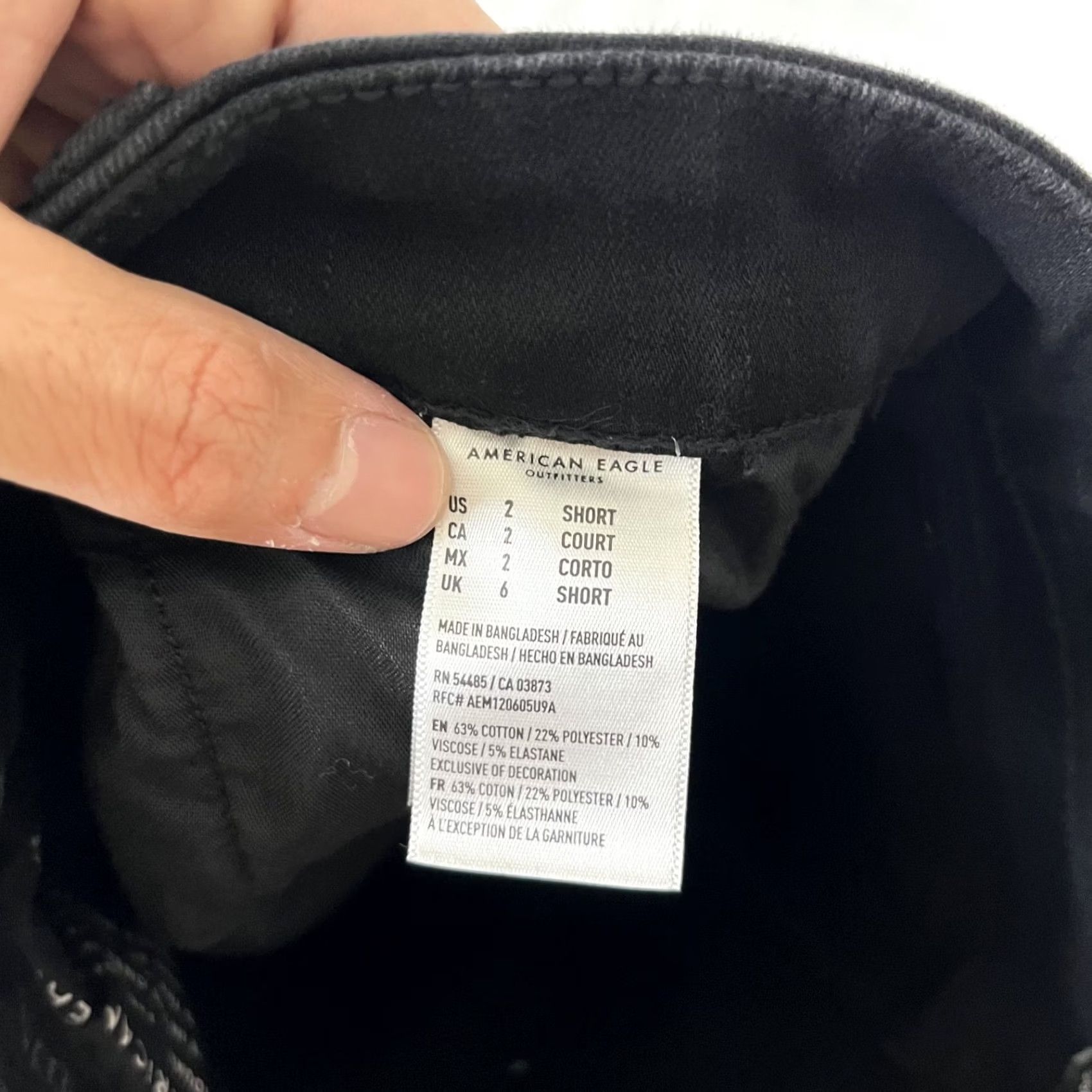 American Eagle Outfitters American Eagle Outfitters Jeans Women's 2 Short Black Curvy Super Hi-Rise Jegging / Jegging Size 26" / US 2 / IT 38 - 5 Thumbnail