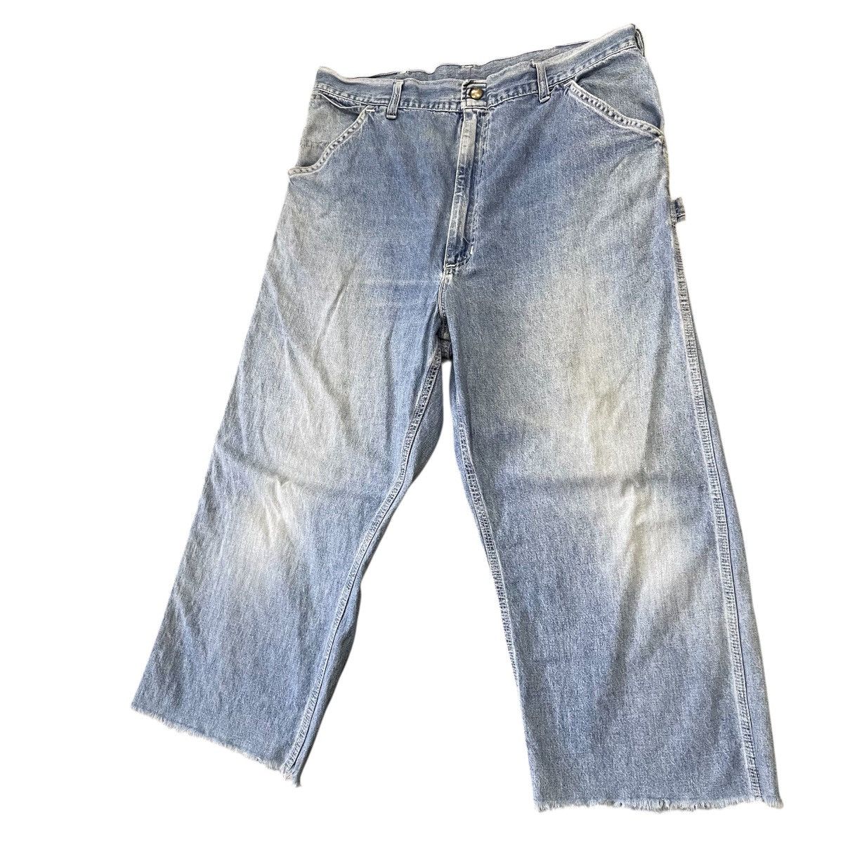 Carhartt Vintage Carhartt Carpenter Pants Light Wash Raw Hem Cropped Size US 34 / EU 50 - 3 Thumbnail