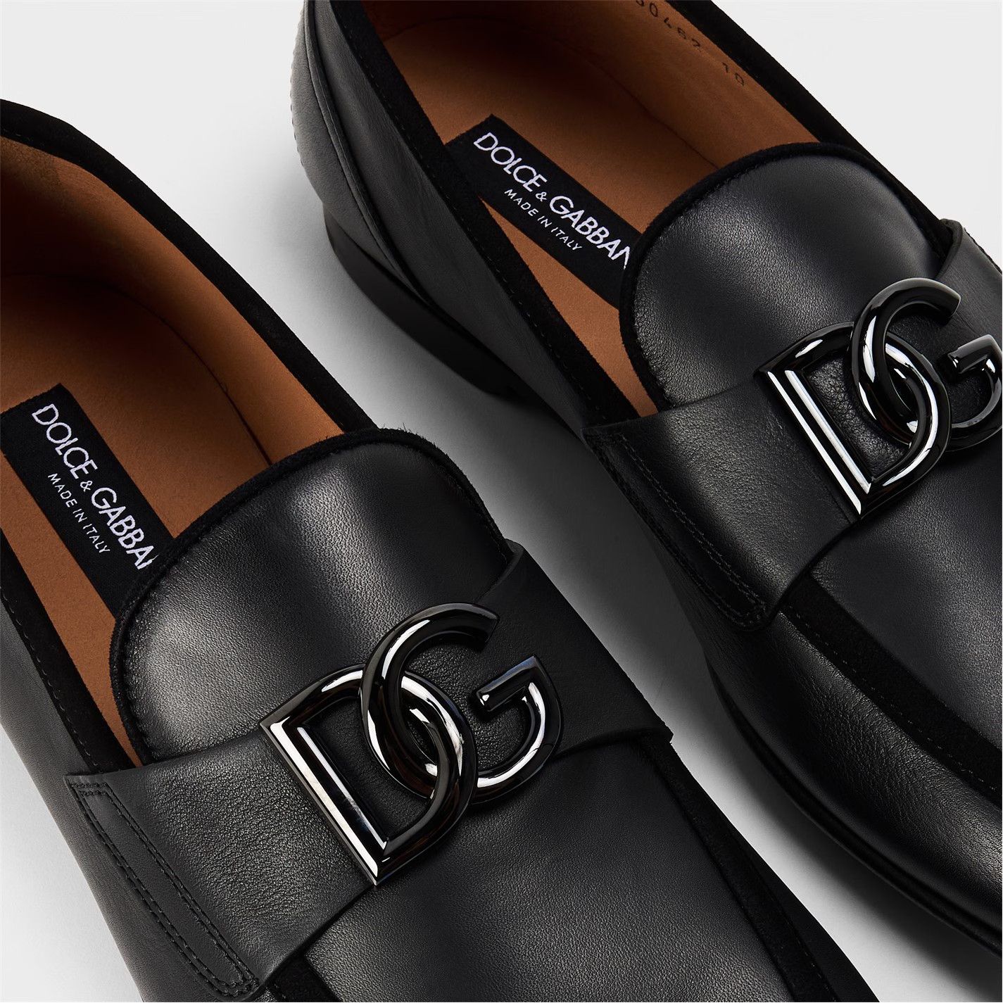 Dolce & Gabbana o1g2r1mq0426 Logo Loafers in Black Size US 9 / EU 42 - 4 Thumbnail
