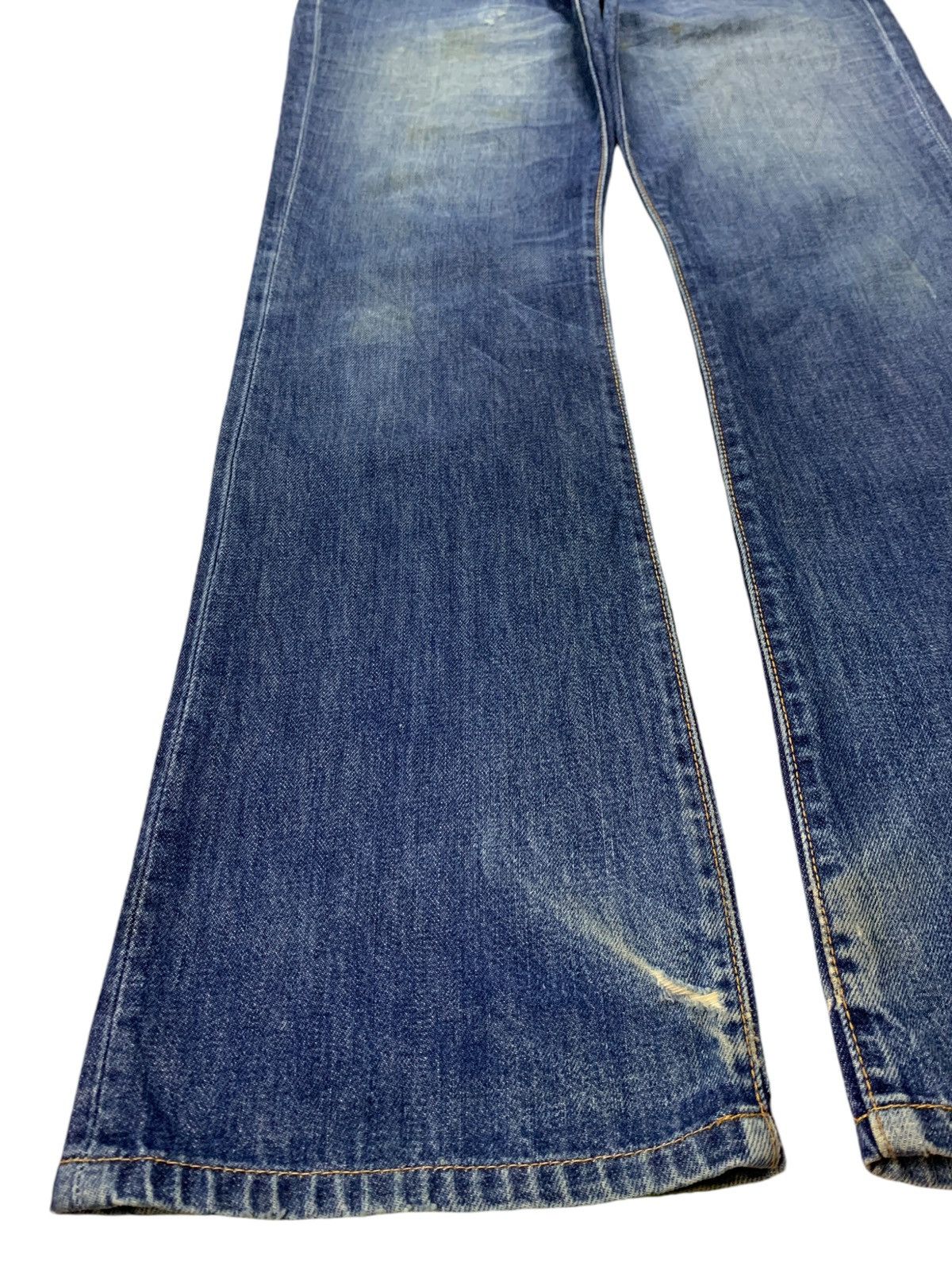 Levi's × Levi's Vintage Clothing Vintage 90s Levis 517 Bootcut Blue Wash Distressed Jeans Size US 32 / EU 48 - 6 Thumbnail