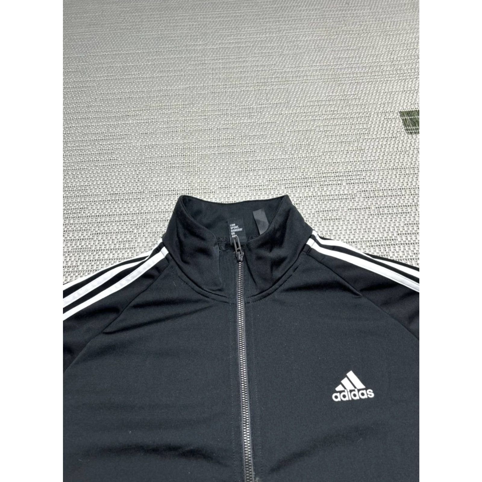 Adidas Adidas Track Jacket Mens Large Black Running Full Zip Size US L / EU 52-54 / 3 - 2 Thumbnail